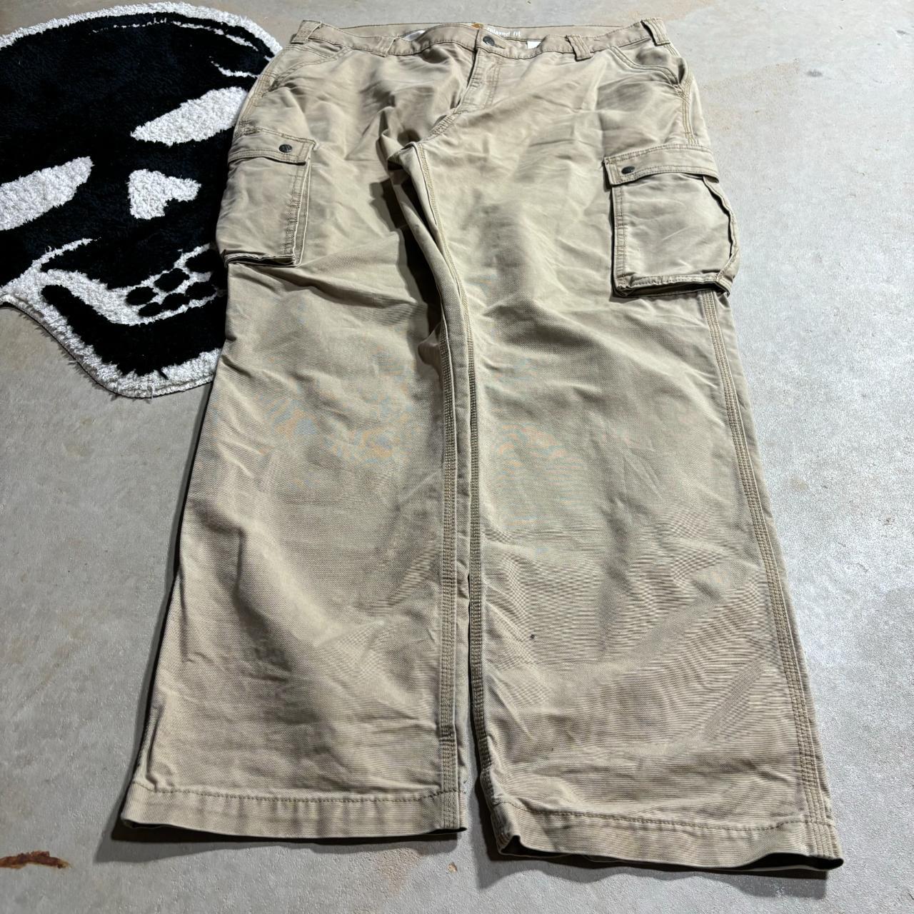 y2k grunge loose jeans size - 40/32 leg opening -... - Depop