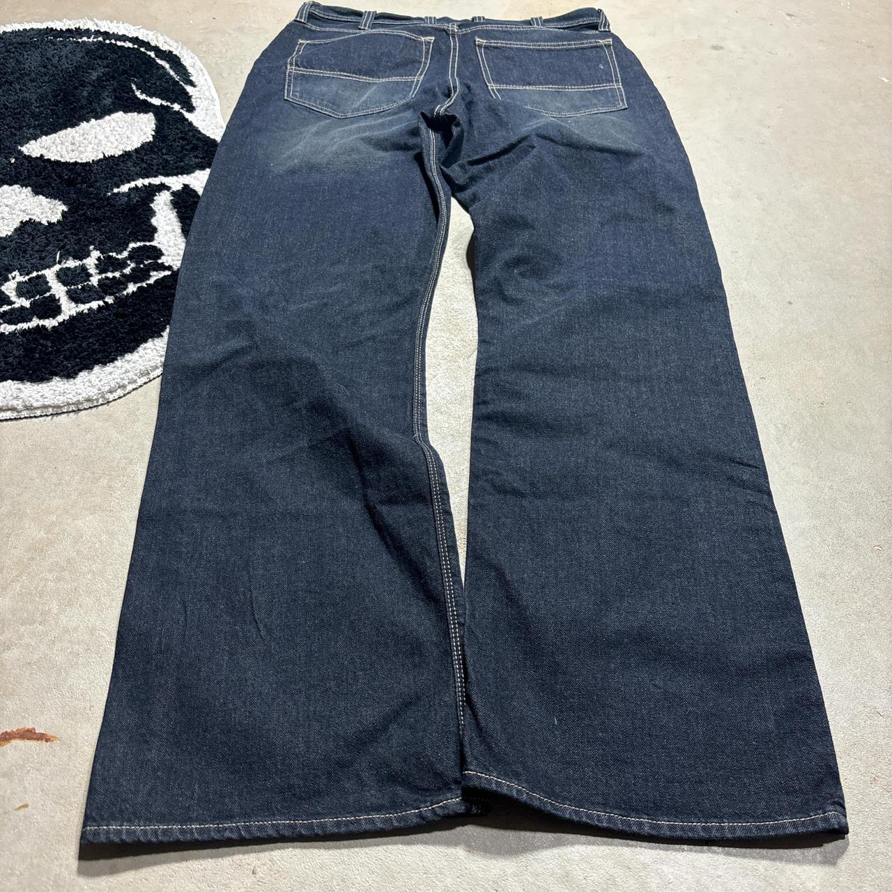 y2k Express Blues Boot Cut Blue Jeans Size: 12.5 - Depop