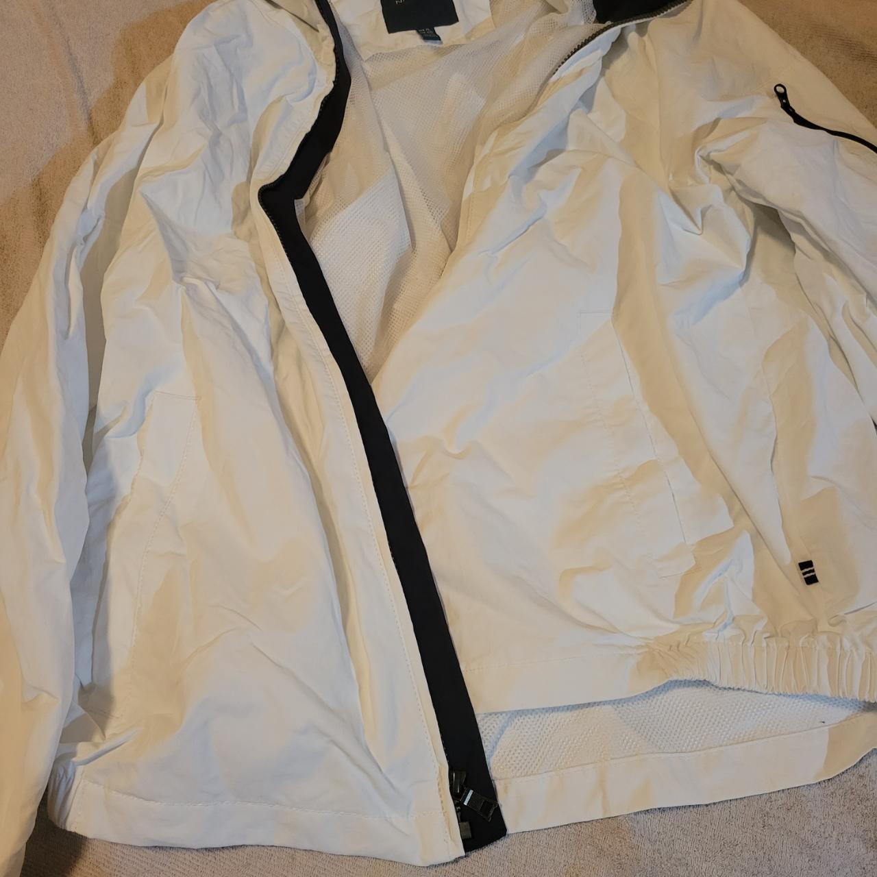 Nautica Jacket - White w/ Black Accents - BRAND NEW... - Depop