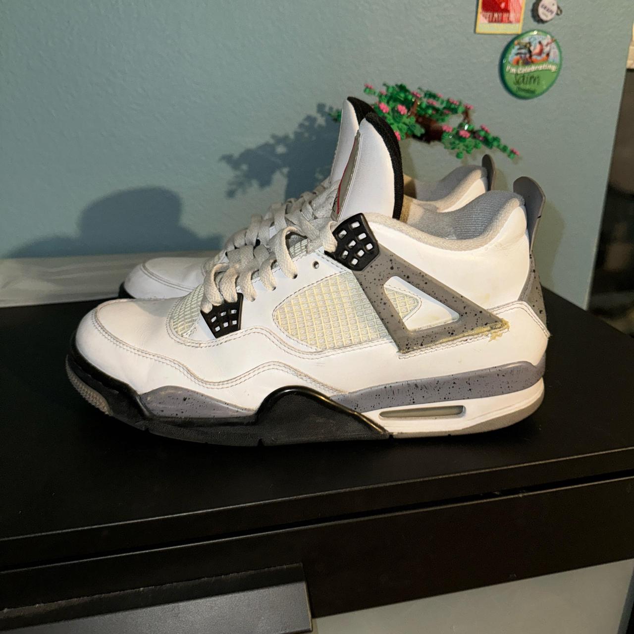 jordan 4 white cement military black