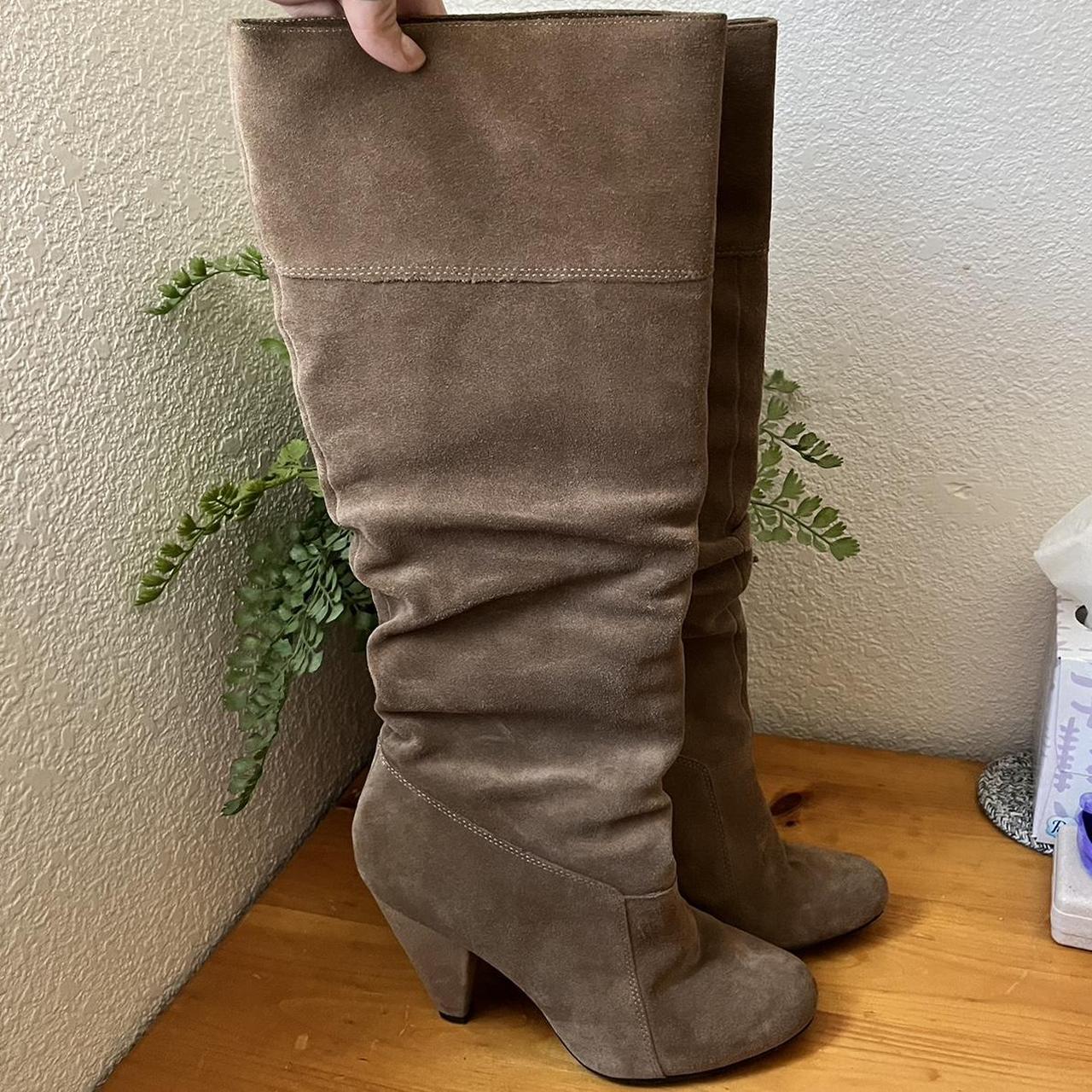 Jessica simpson suede hot sale knee high boots