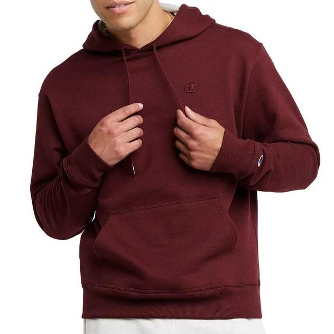 Burgundy champion hoodie store women's