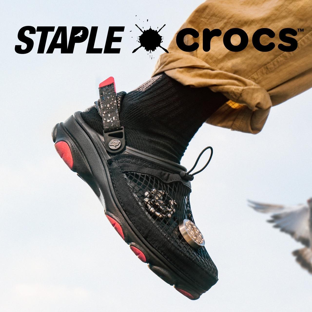 crocs クロックスstaple サンダル Homing Pigeon 28 NWT STAPLE x Croc “Homing Pigeon” *Charms/Jibbitz | Depop