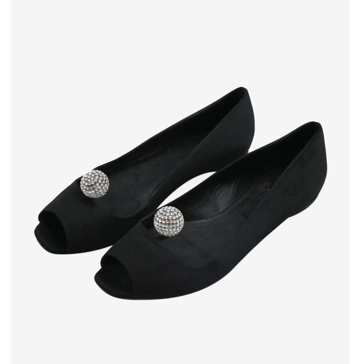Christian Dior Women's Black Ballet-shoes | Depop