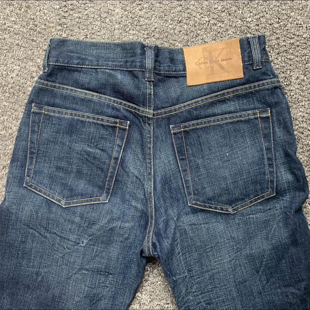 Vintage Calvin Klein flared bootcut mid rise jeans... - Depop