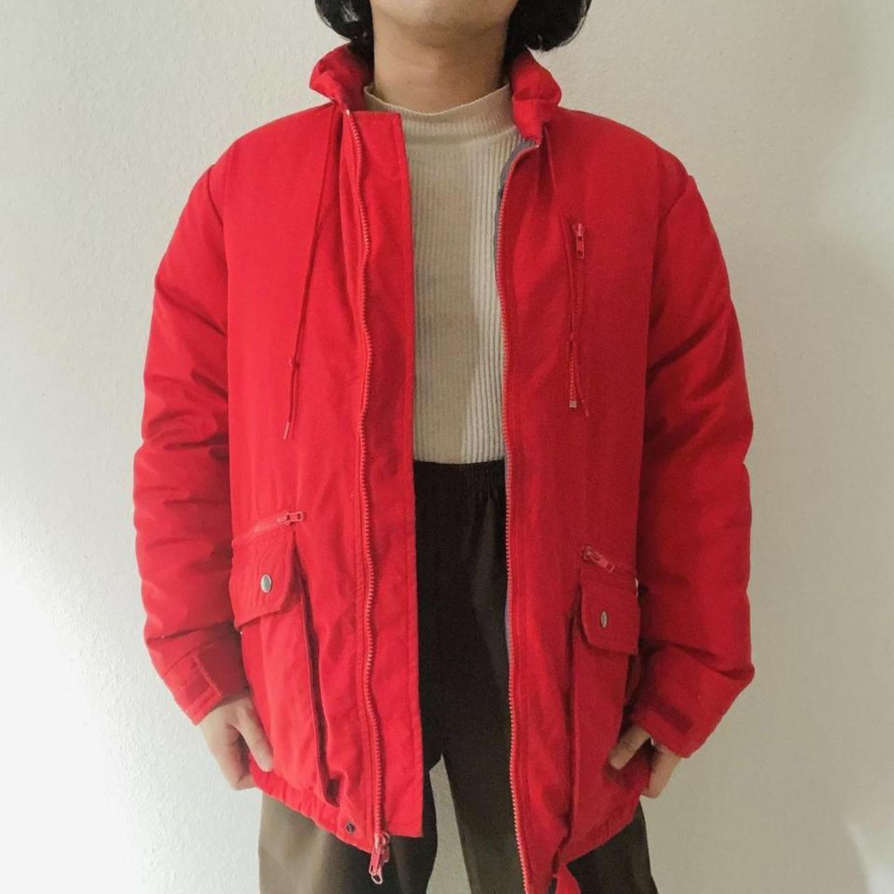 American Vintage Men s Red Jacket Depop black-khakis-dickies