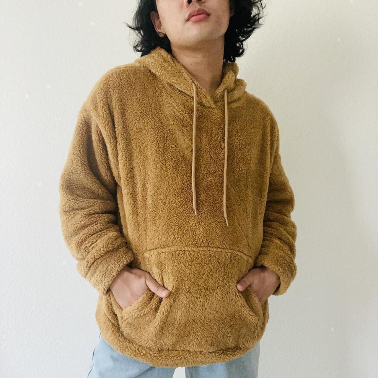 Plush fleece hoodie best sale