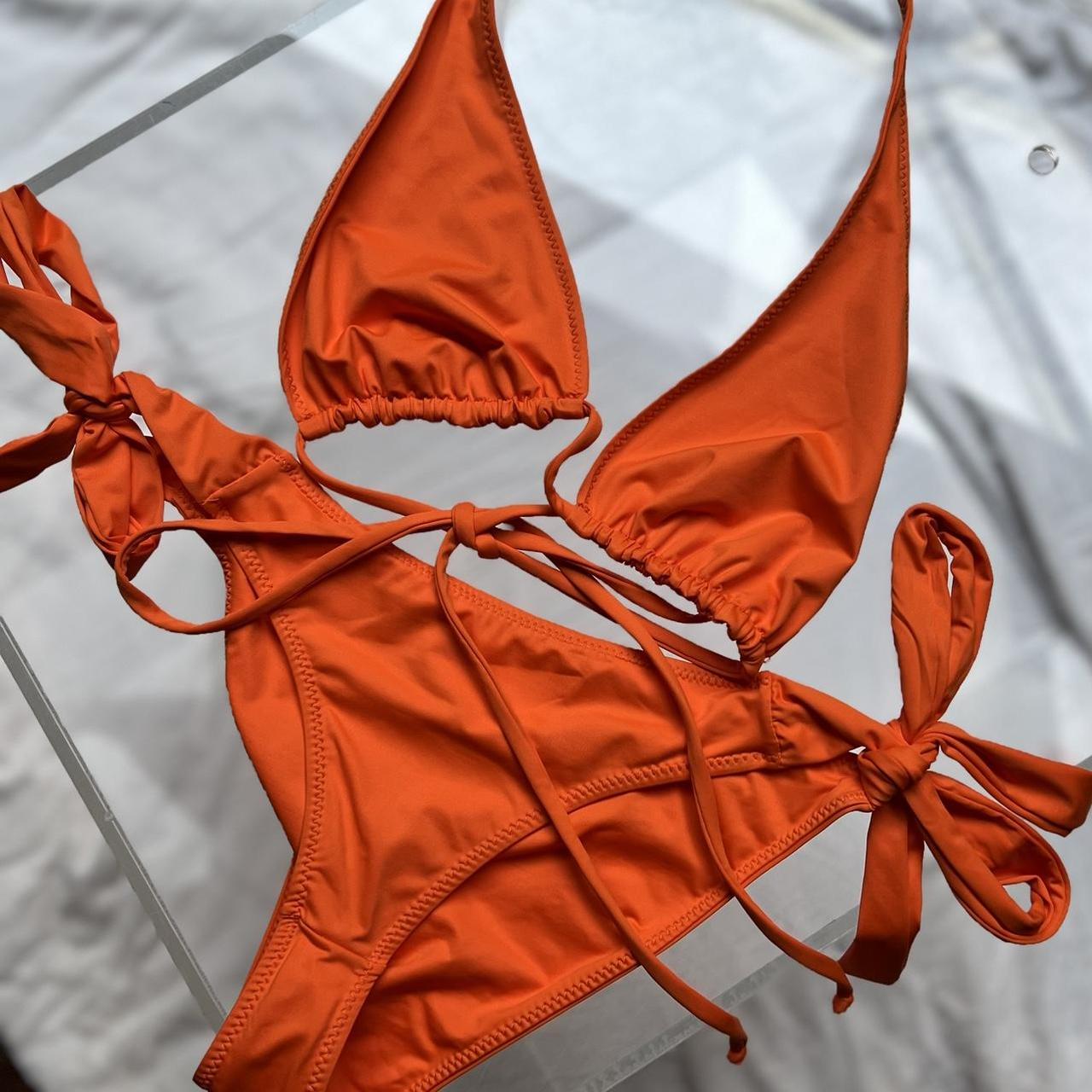 Frankies Bikinis Women's Orange Bikinis-and-tankini-sets | Depop