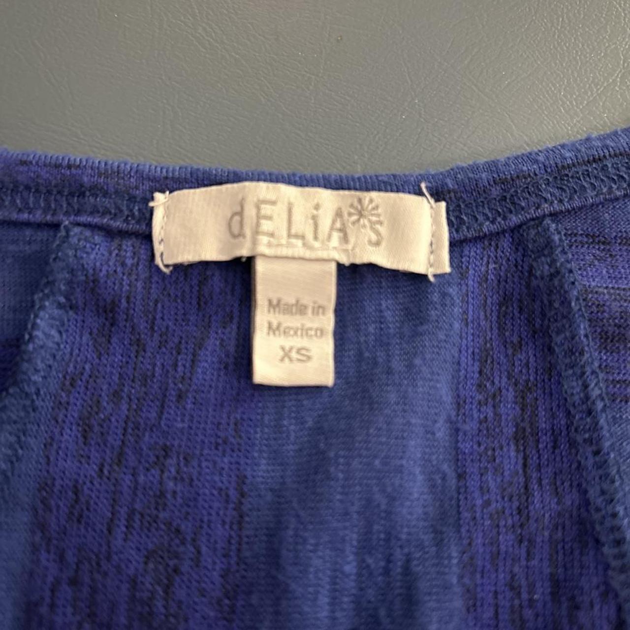 Delia's women's blue and purple shirt