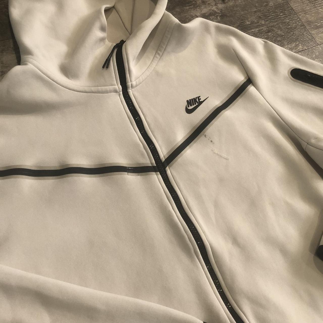 Offwhite Nike Tech Fleece Zip up hoodie Size... - Depop