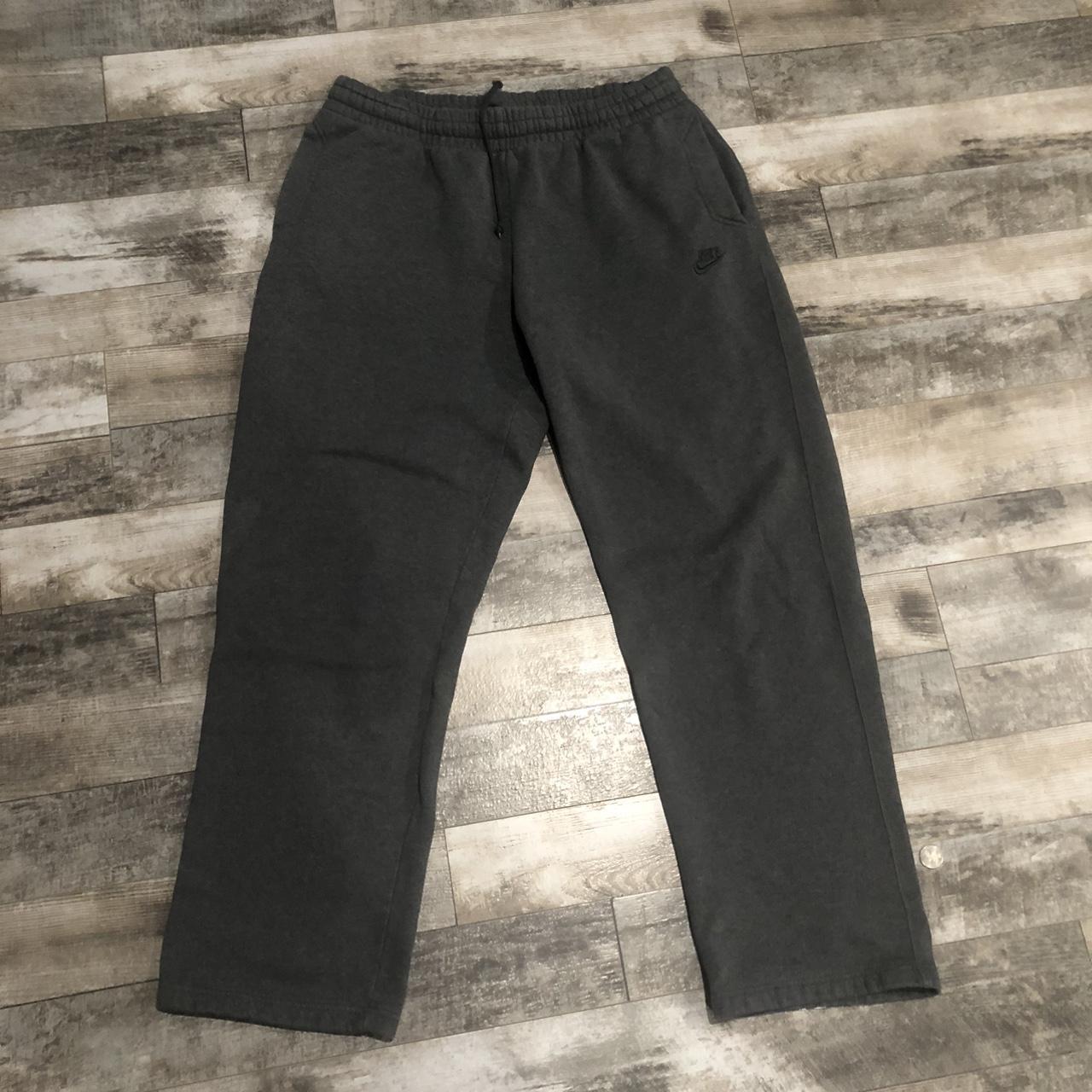 Vintage Y2K Charcoal Dark Grey Nike Sweatpants Size... - Depop