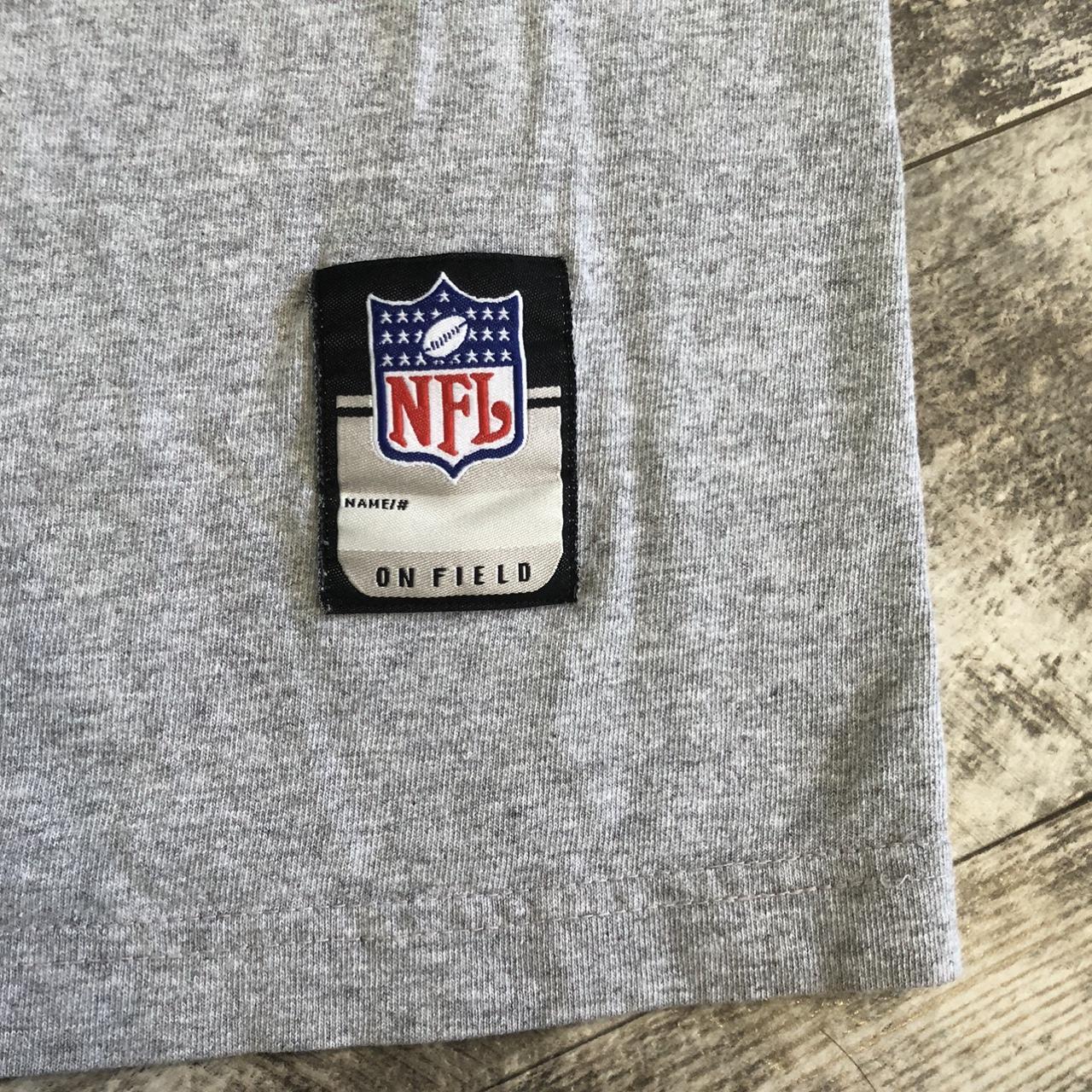 Vintage Grey Raiders Football NFL Long Sleeved... - Depop