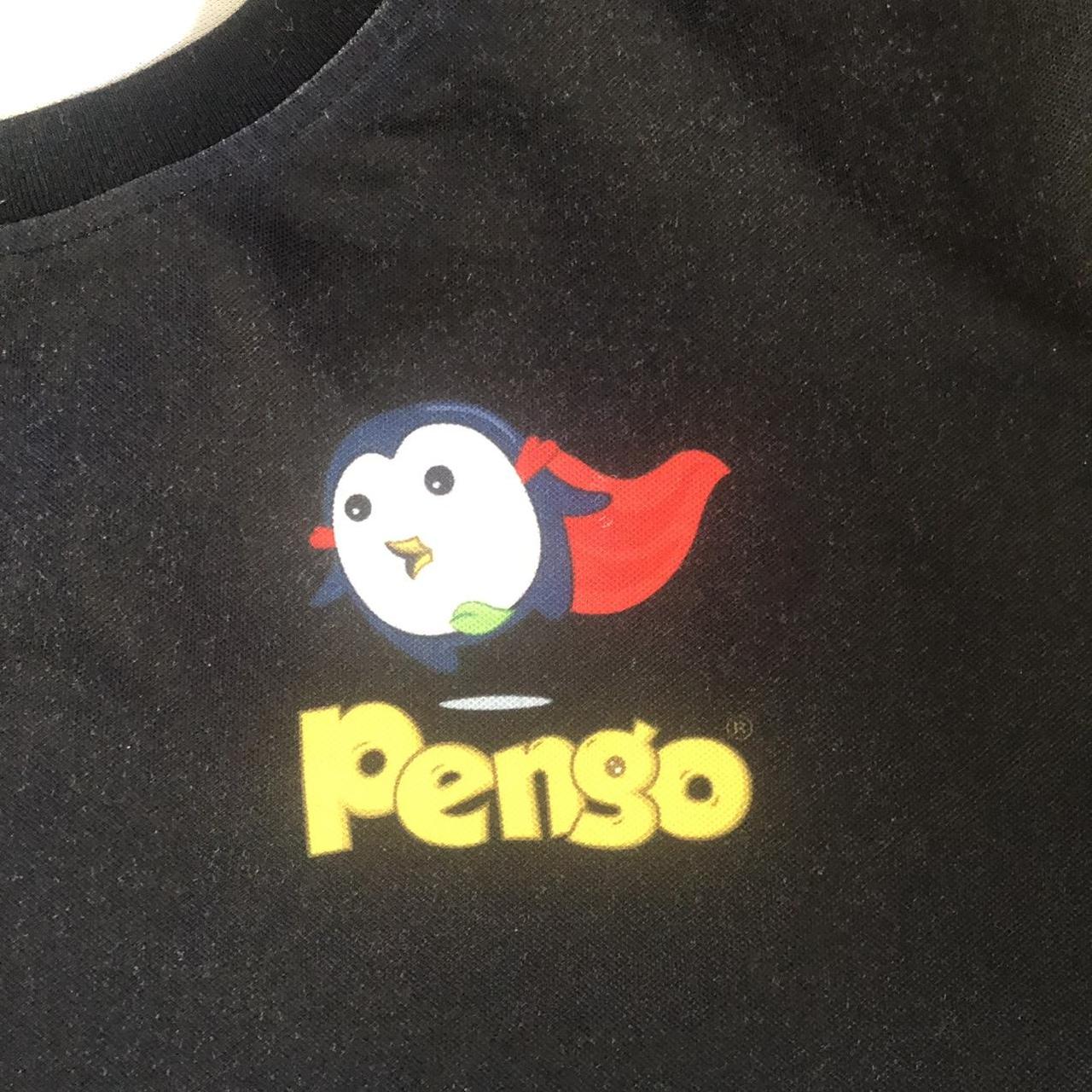 Vintage Y2K Black Pengo Jersey Shirt Size... - Depop