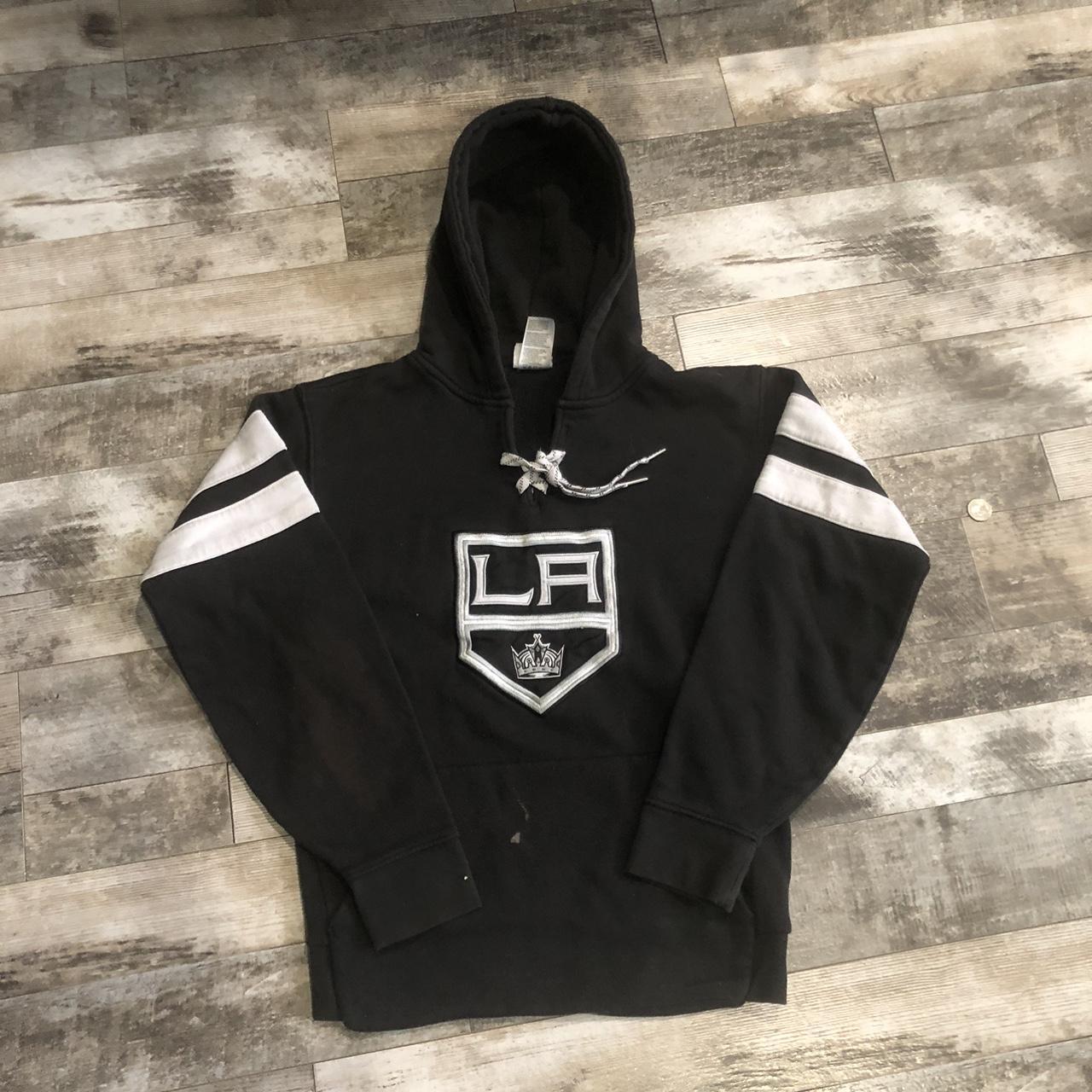 Vintage Y2K Black LA Kings Hockey NHL Hoodie Size Depop