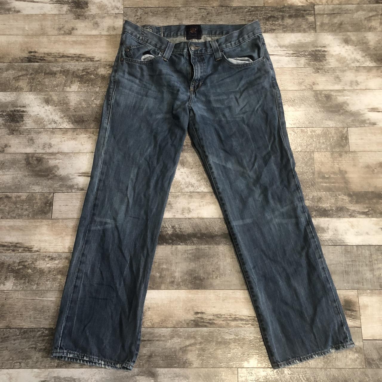 Vintage Y2K Rock & Republic Bellbottom Jeans Size 34... - Depop