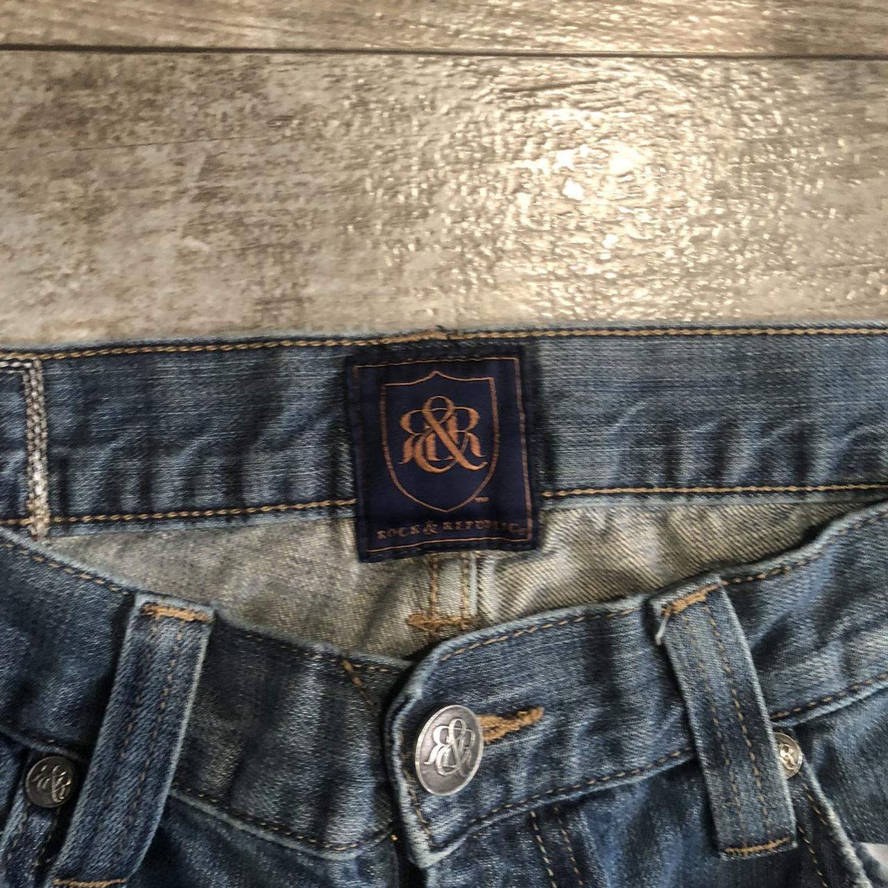 Vintage Y2K Rock & Republic Bellbottom Jeans Size 34... - Depop