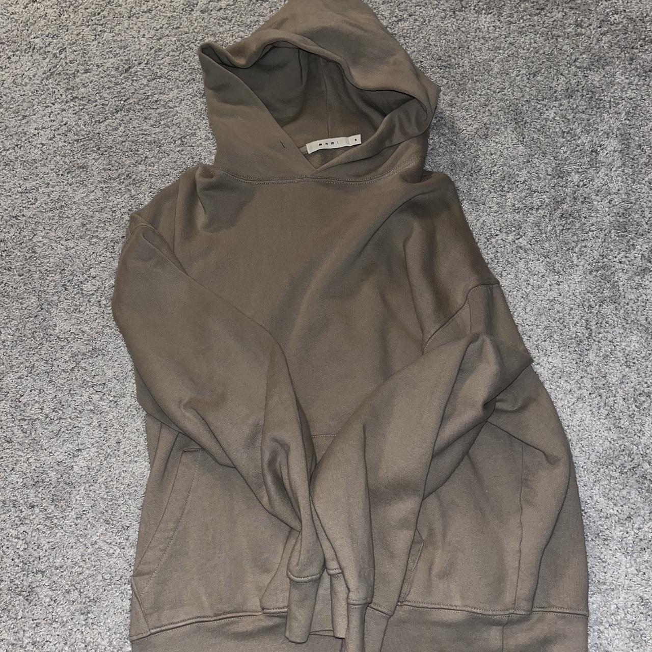 mnml la beige earth tone hoodie fits and looks like... - Depop