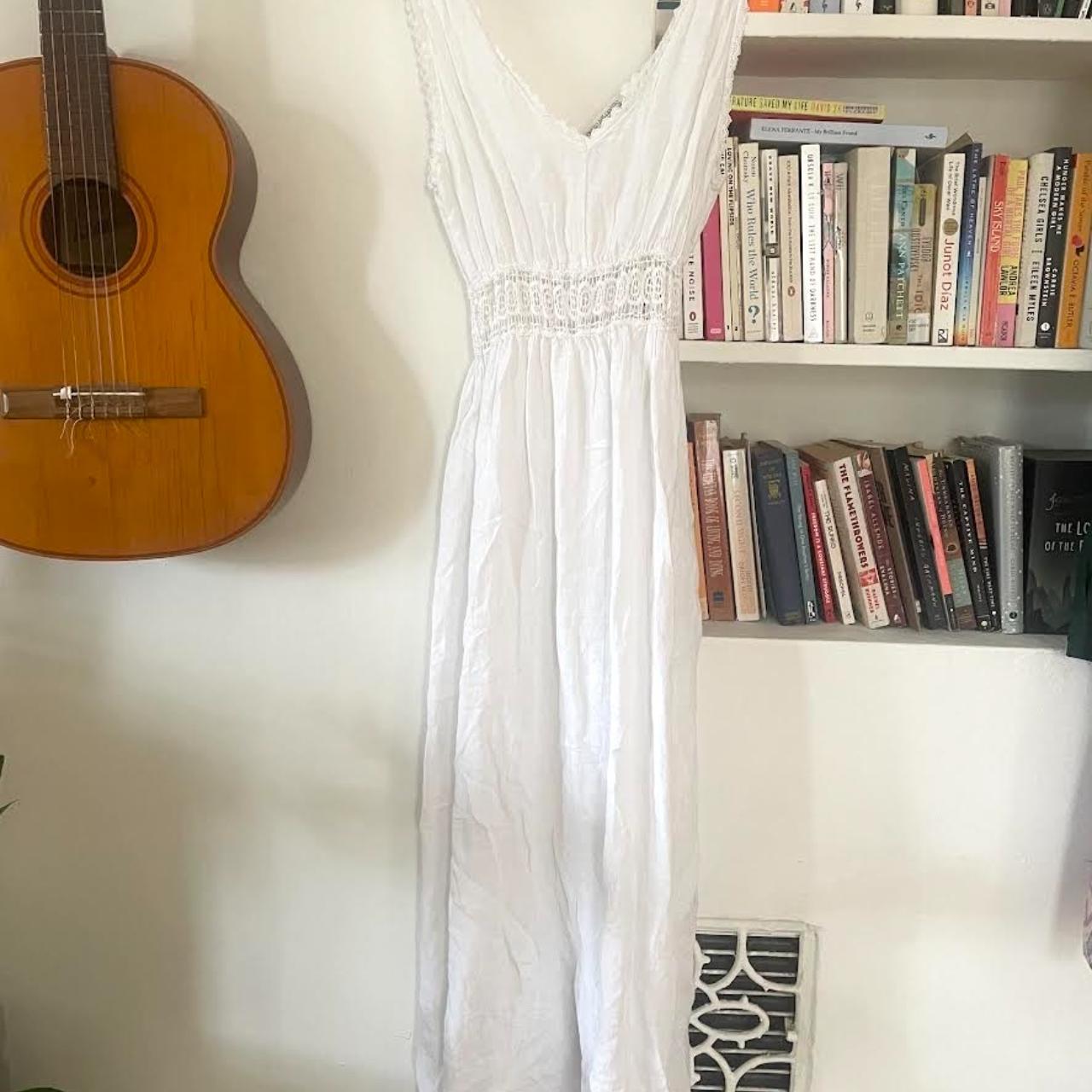 Italian white summer dress - Depop