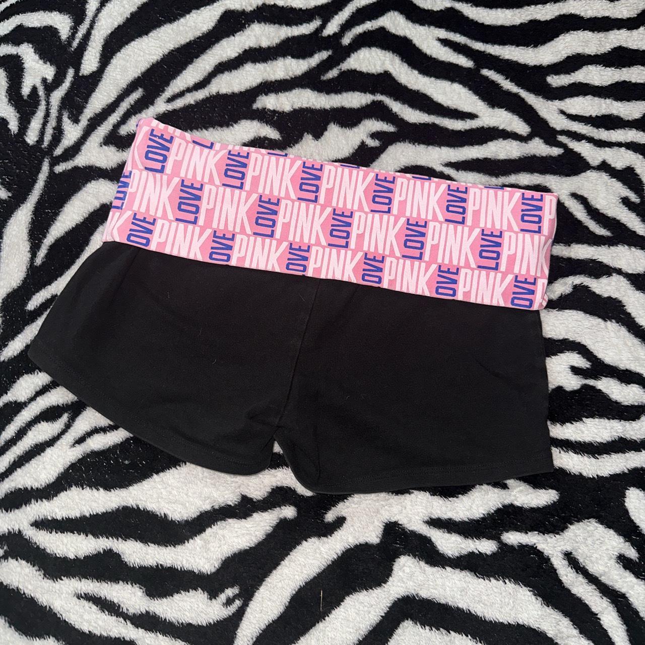 Victoria Secret Pink Fold over Yoga shortie Shorts