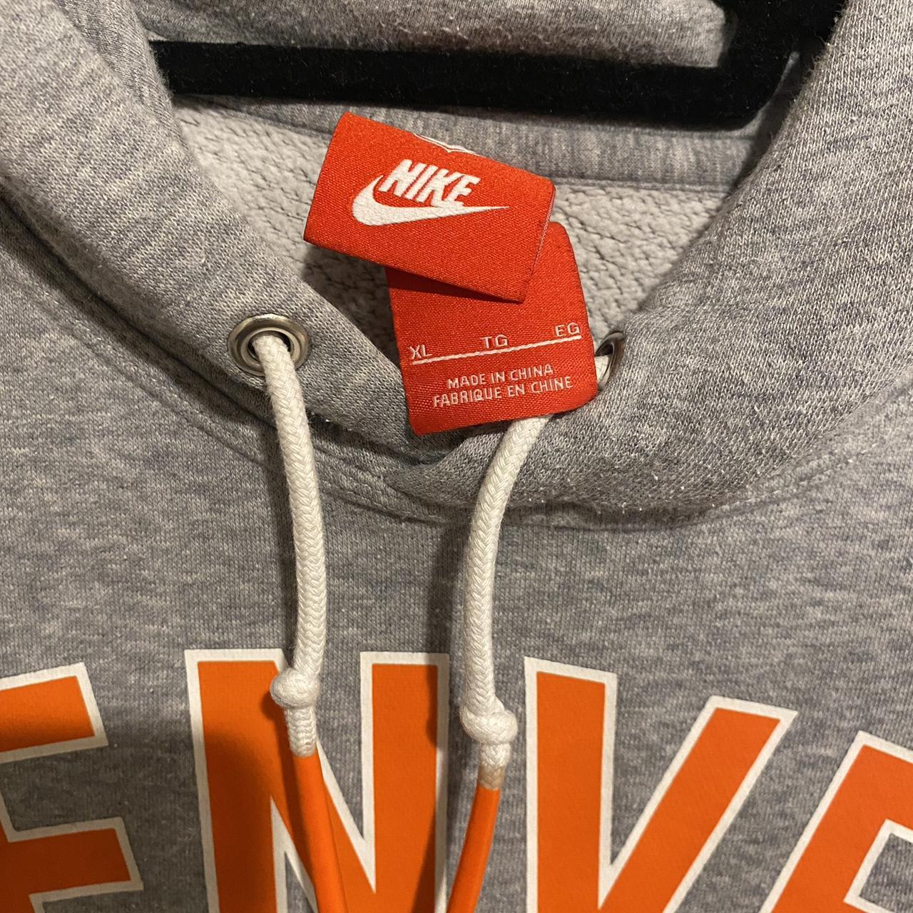 Essential Grey Denver Broncos Football Nike Hoodie - Depop