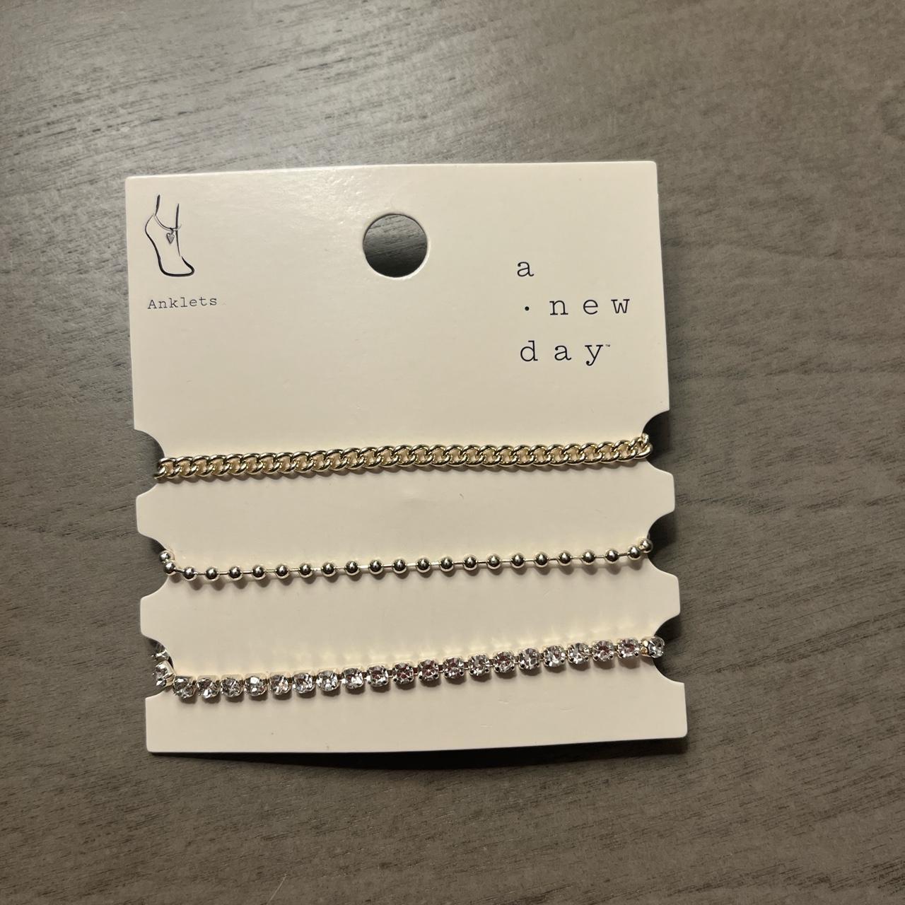 beautiful gold anklets from target a set of... Depop