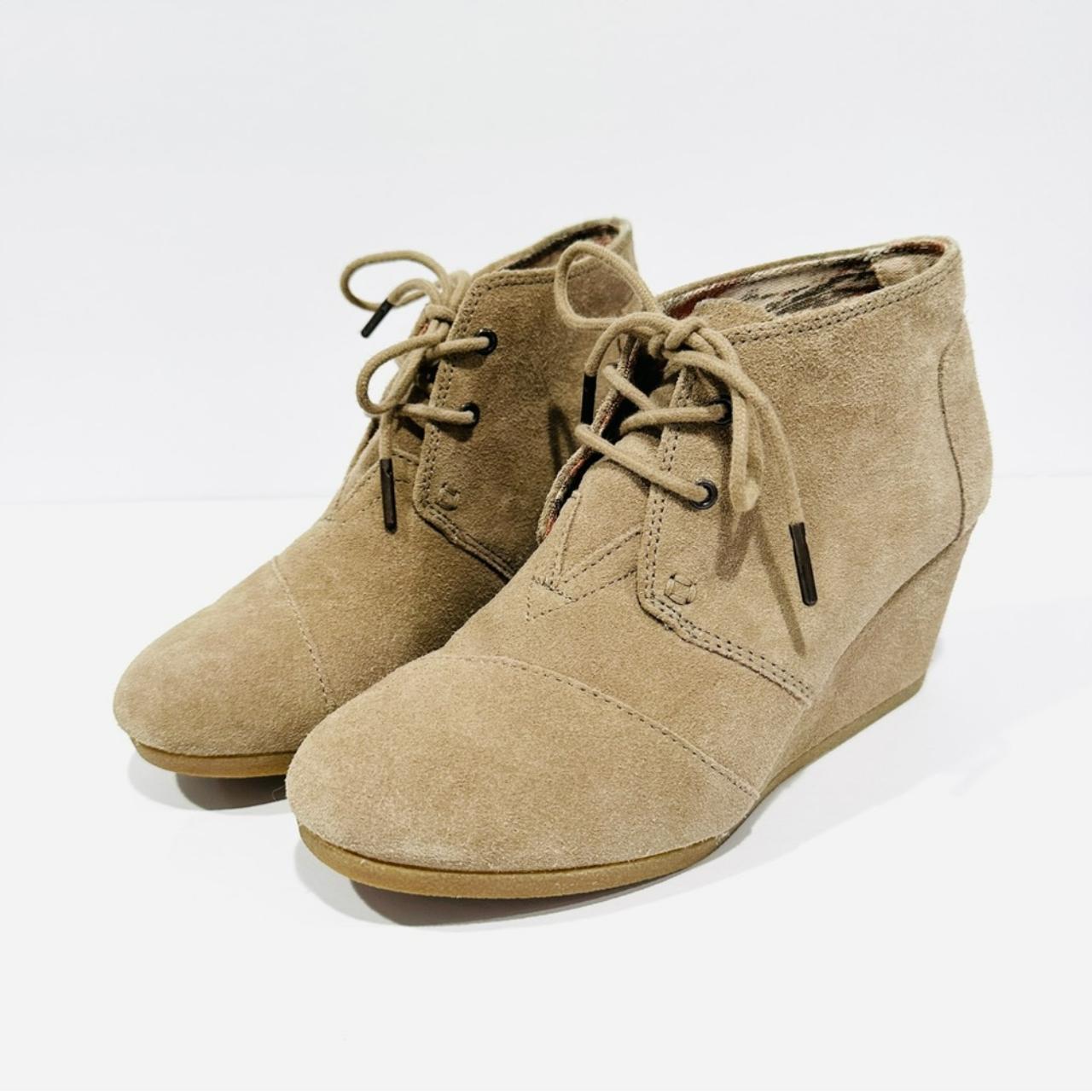 Toms hot sale taupe booties