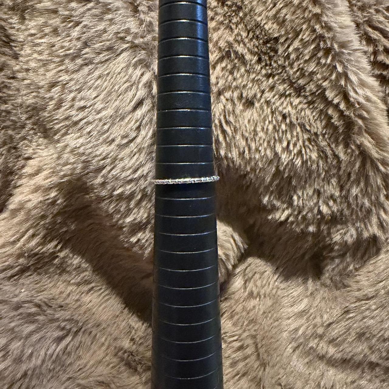 Women's Ring - Black/Silver – Silver stackable ri… - image 5