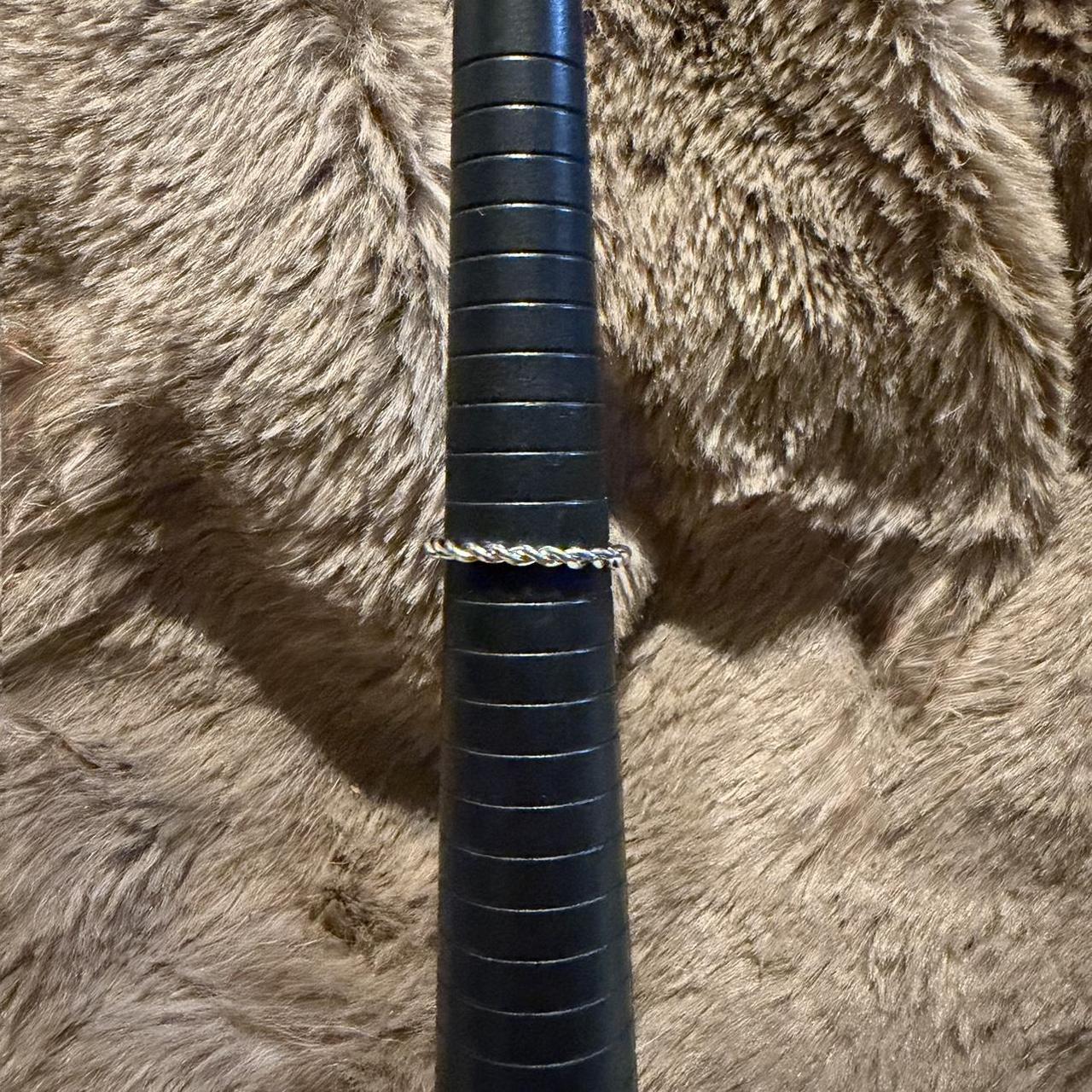 Women's Ring - Black/Silver – Silver stackable ri… - image 6