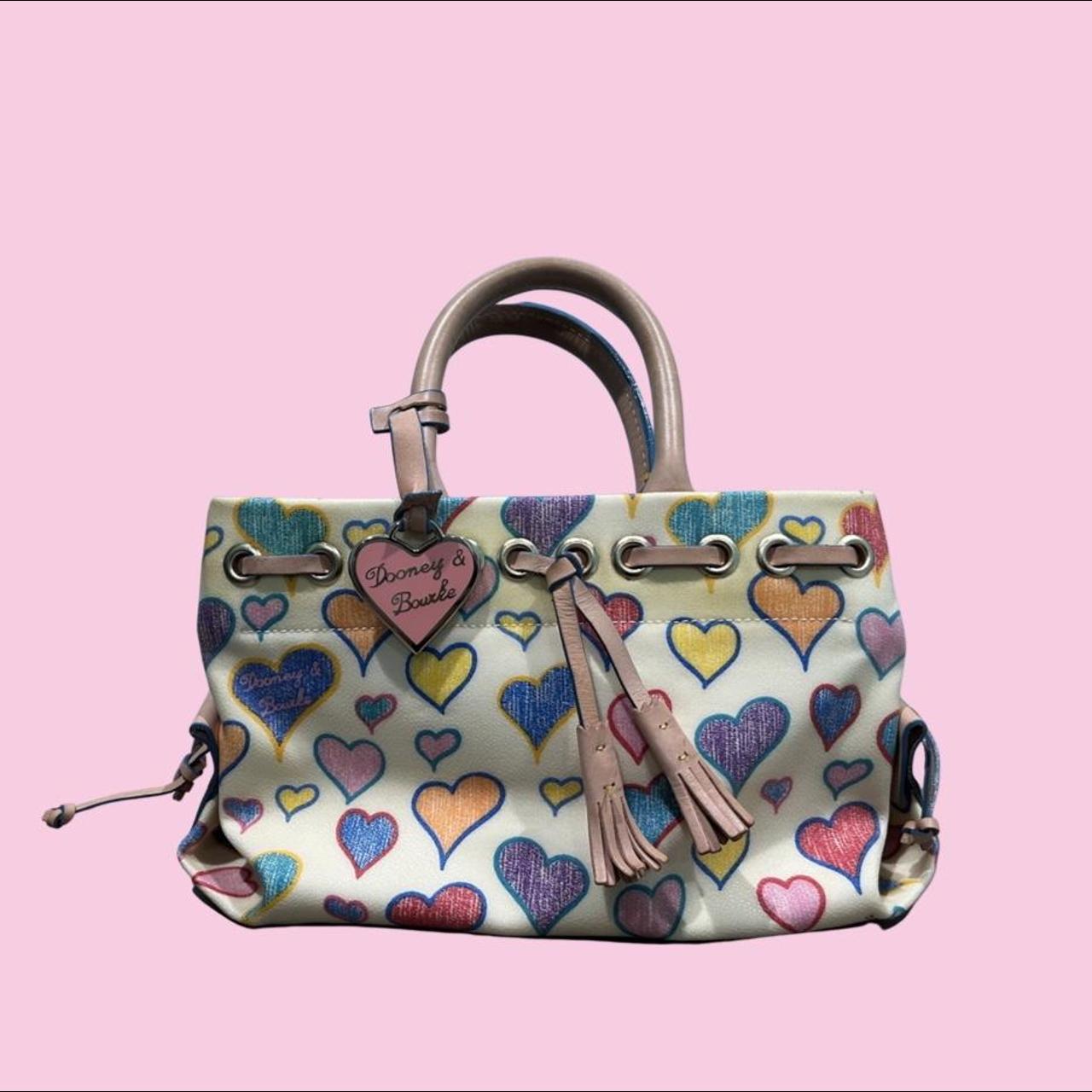 Dooney & Bourke, Bags, Dooney Bourke Vintage Colorful Heart Mini Purse