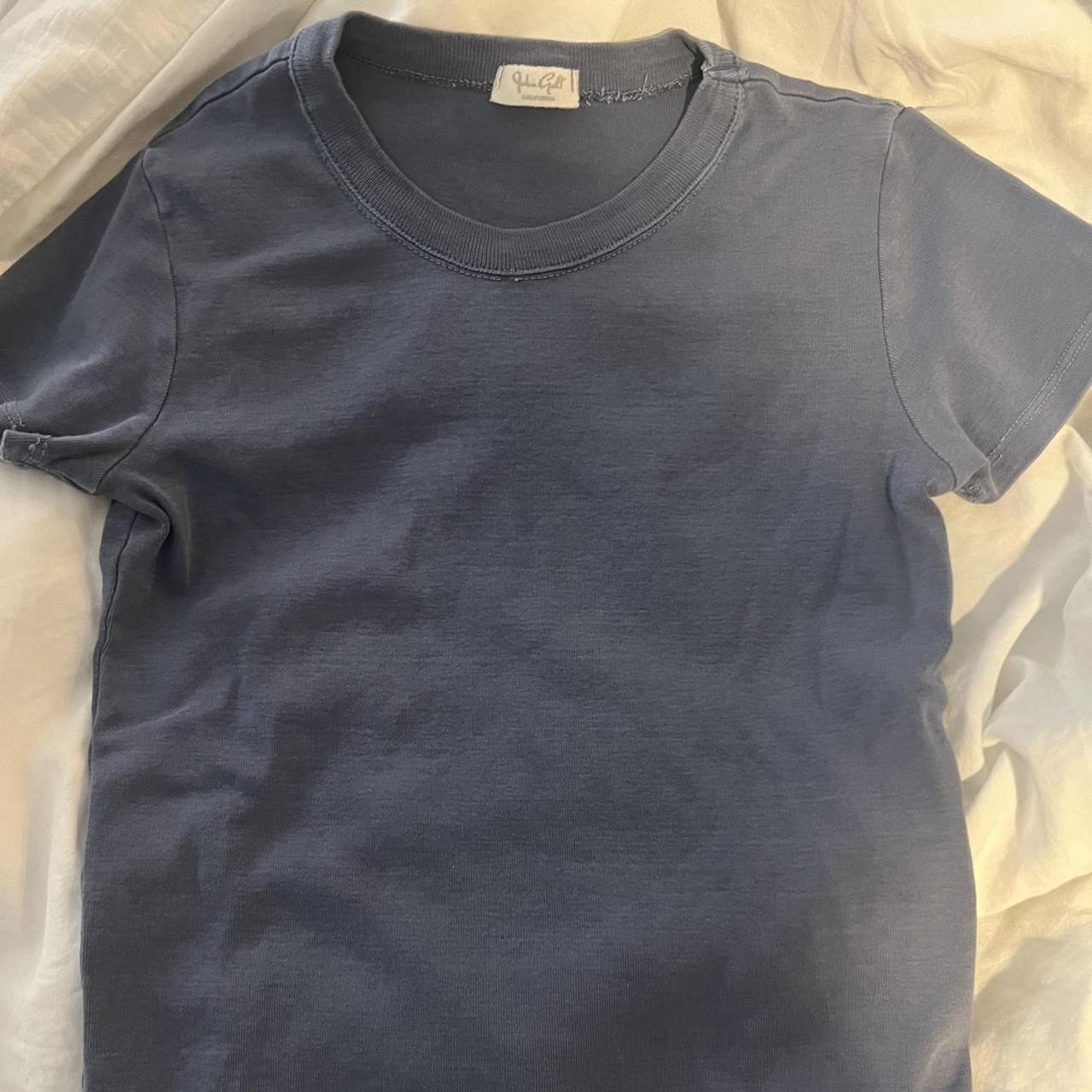 brandy melville • blue shirt -never worn -super... - Depop