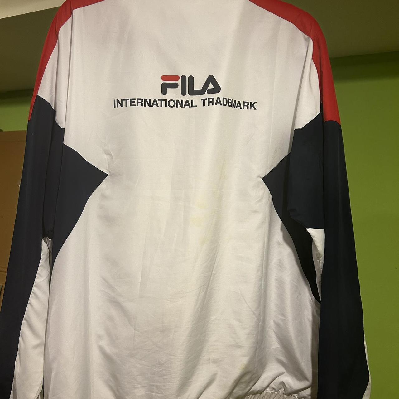 【おちゃだ】SCANDAL Feedback! X FILA 💨 FILA Windbreaker - Retro Vibes - Size Large This | Depop