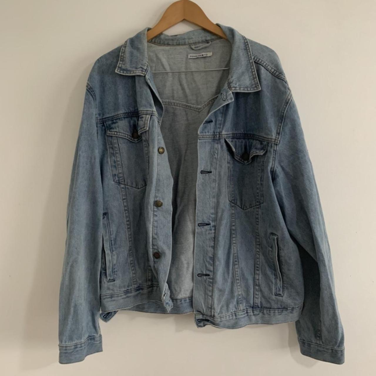 peppermayo vintage oversized denim jacket perfect... - Depop