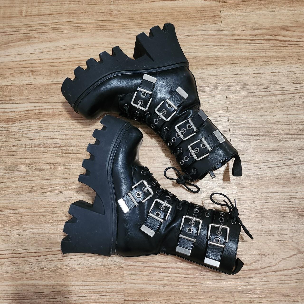 Gently used Lamoda boots (Demonia dupe)