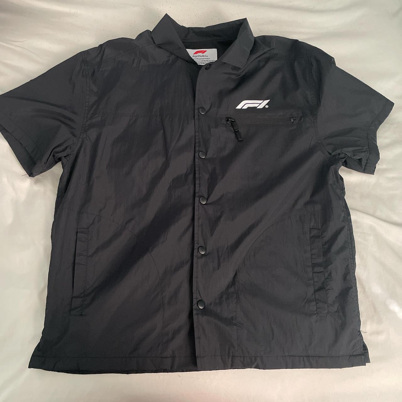 PacSun Men's Shirt - Black - M – F1 black and white button-up shirt #F1