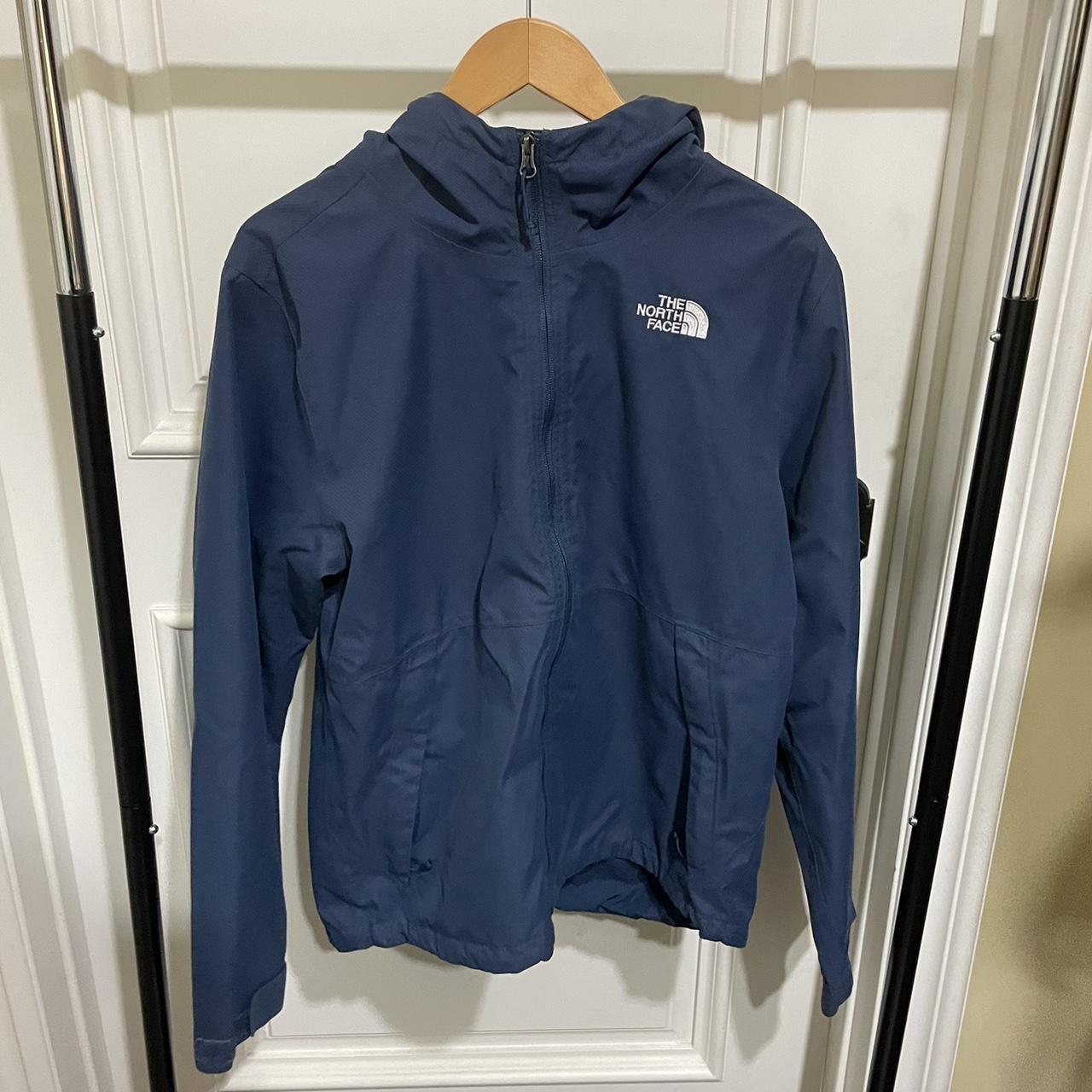 The North Face Men's Navy and Blue Jacket | Depop