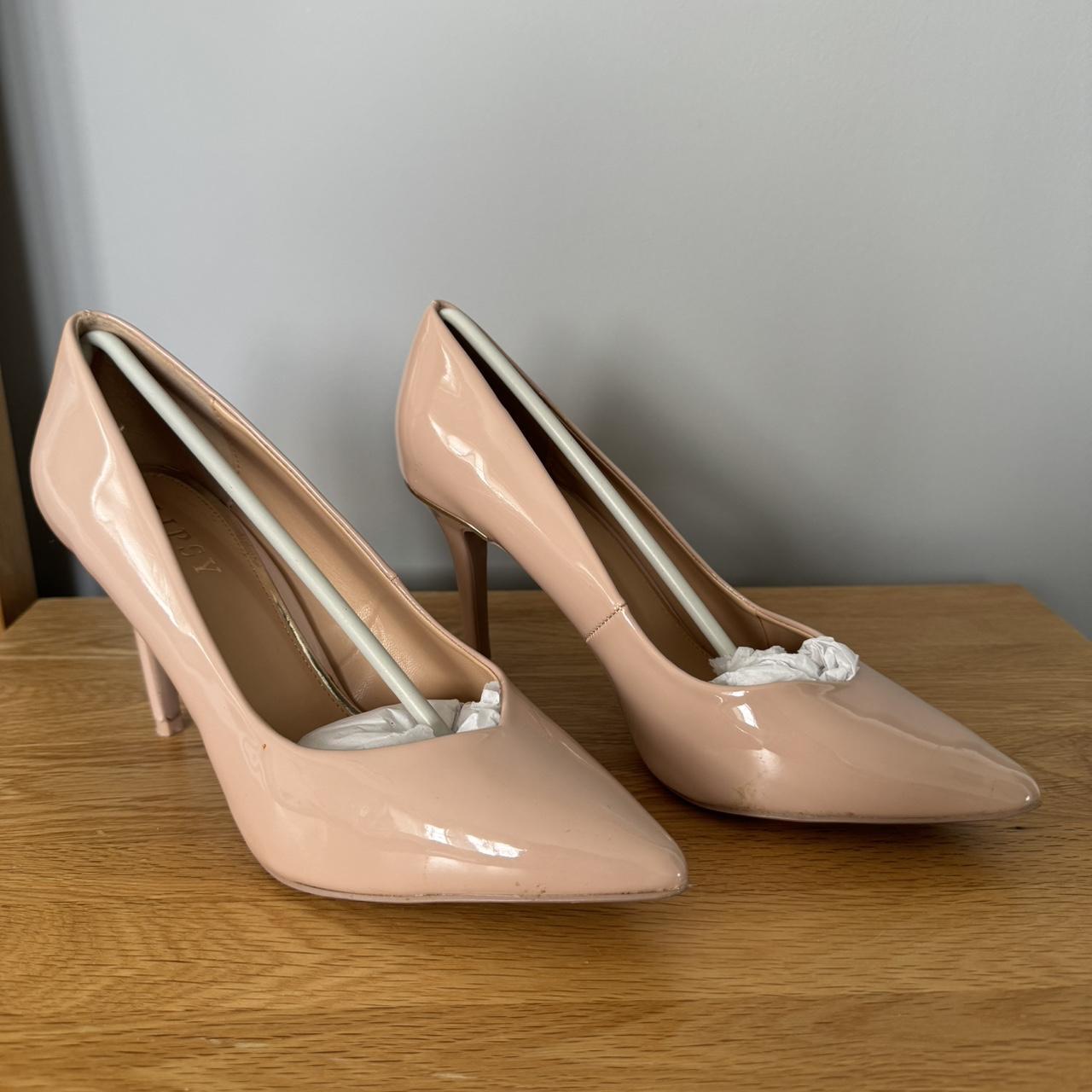 Nude lipsy heels UK 7 Pointed toe and patent. Depop