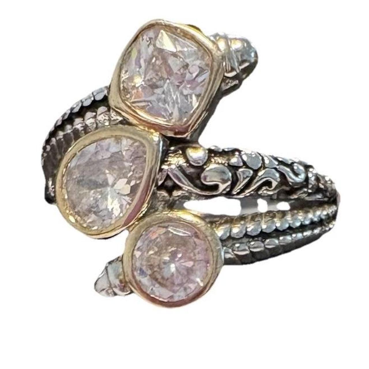 Women's Ring - Silver/Gold – Designer & Stack Rin… - image 1