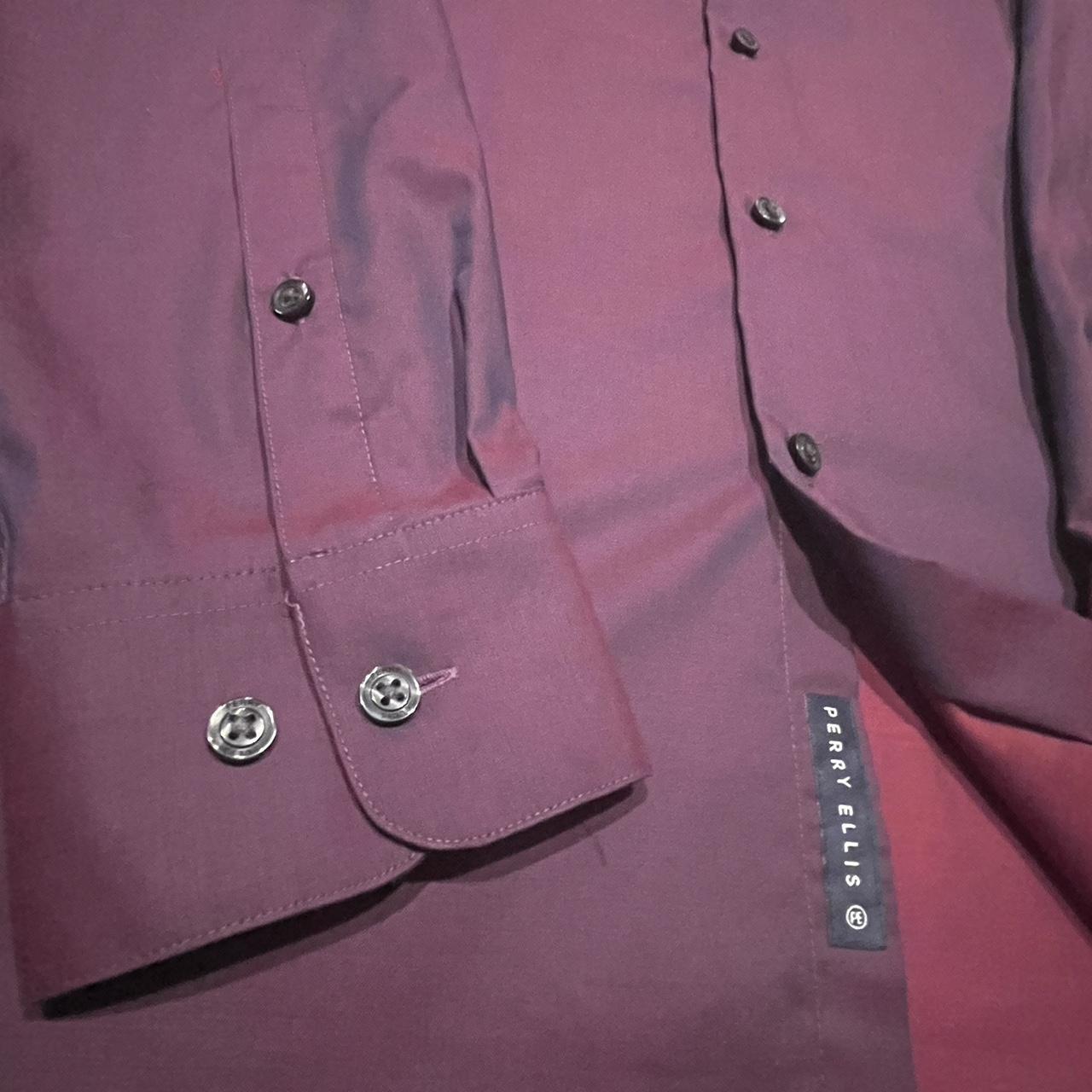 トップス 90's PERRY ELLIS silk shirt \"purple!!\" 90's PERRY ELLIS silk shirt purple!!