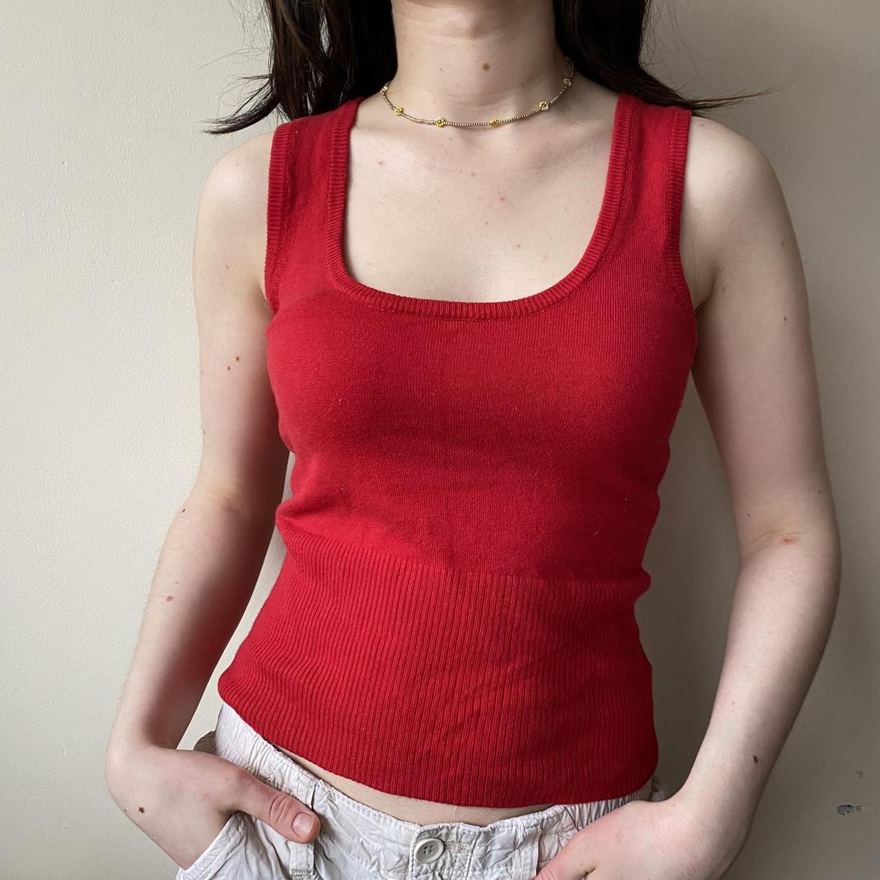 Women's Red Vest | Depop