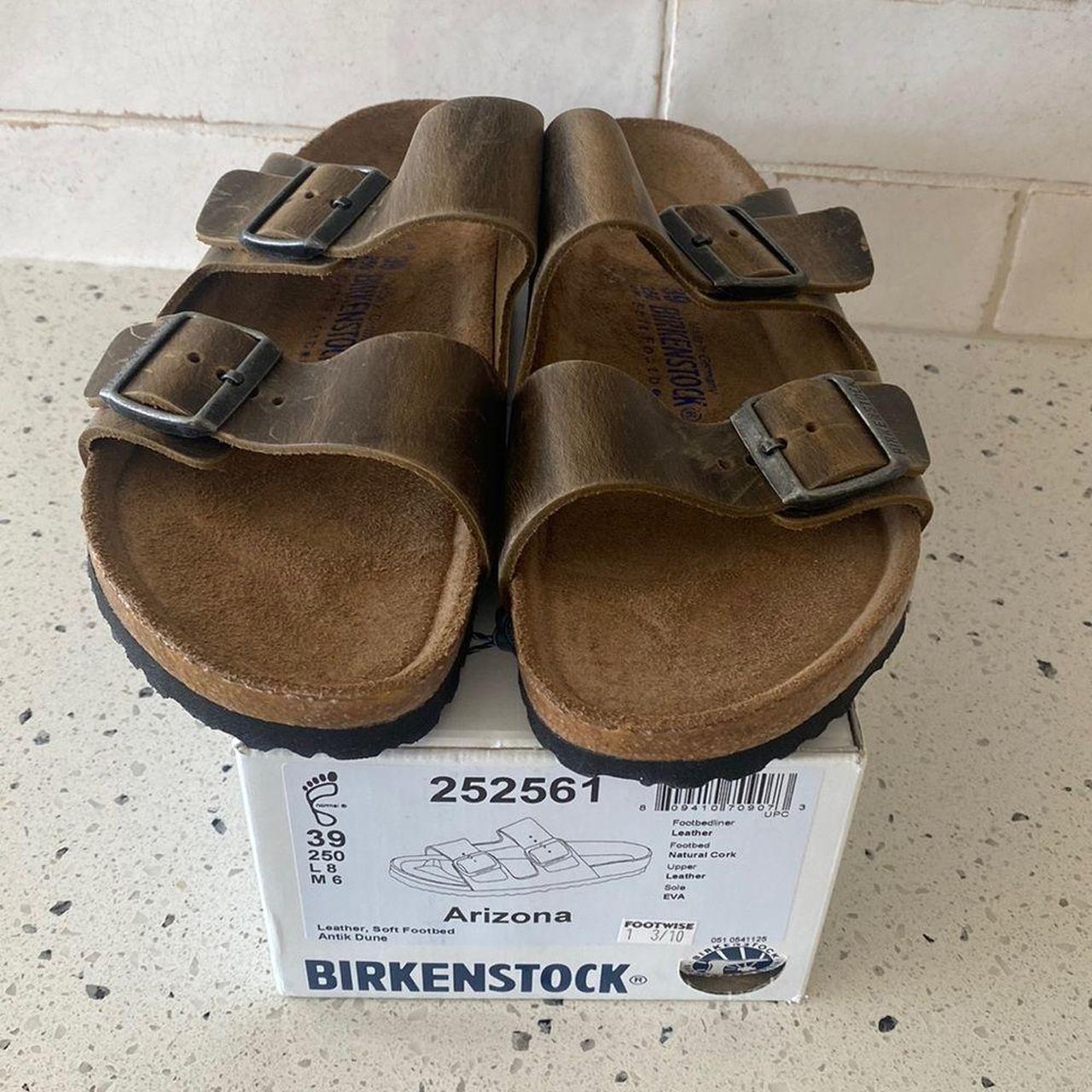 Birkenstock Women's Arizona Oiled Leather Soft Footbed Sandals