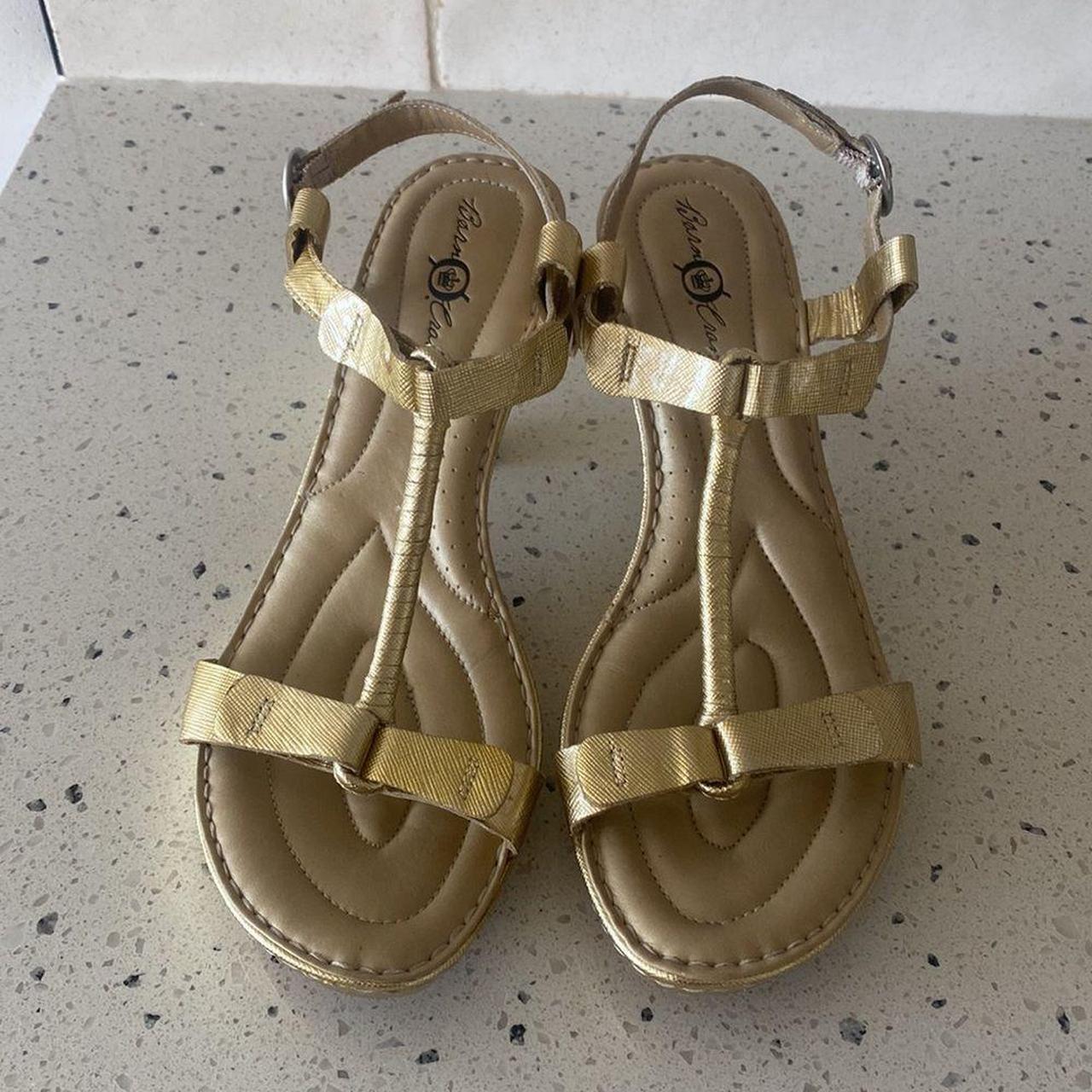 Born 2024 gold sandals