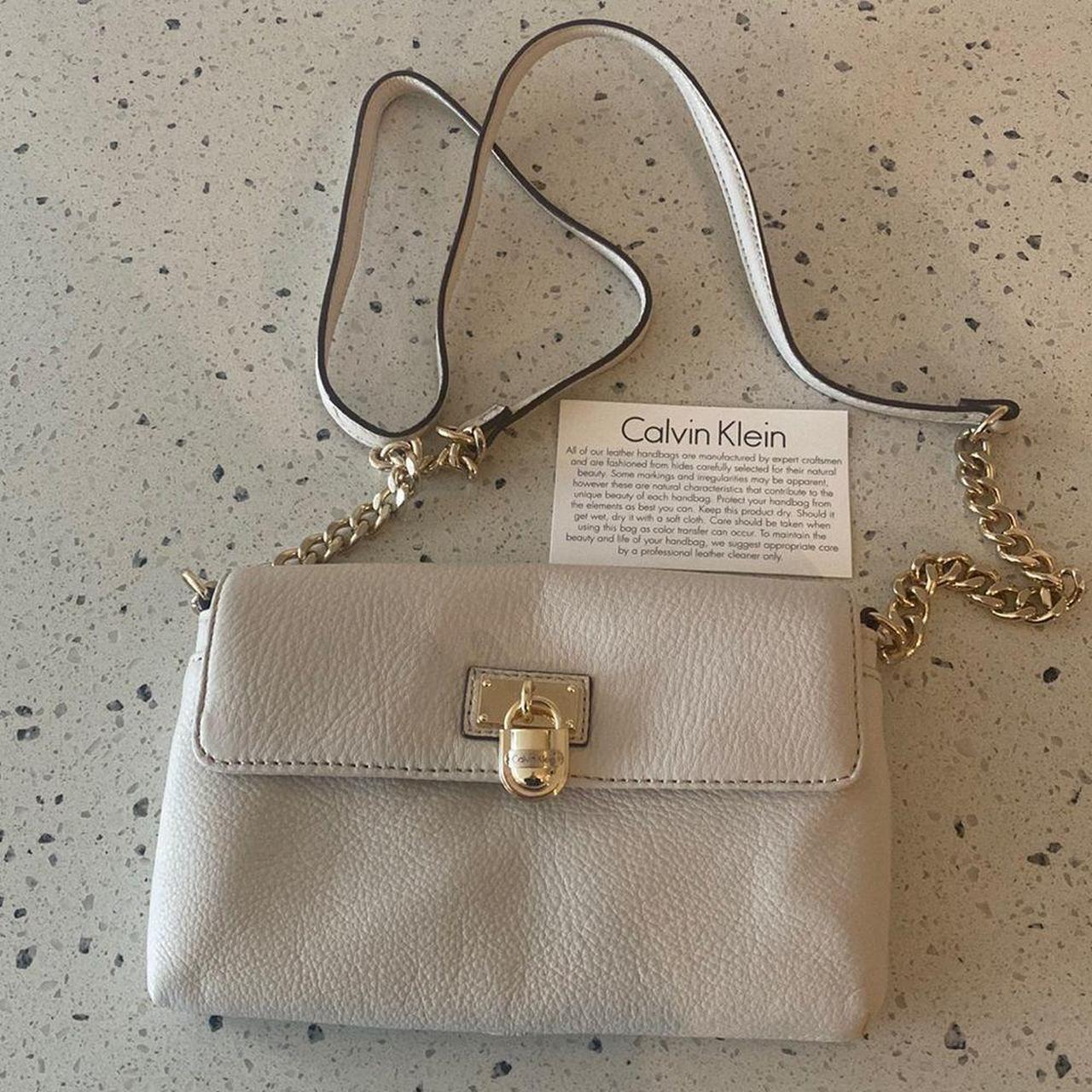 Calvin klein cream clearance bag