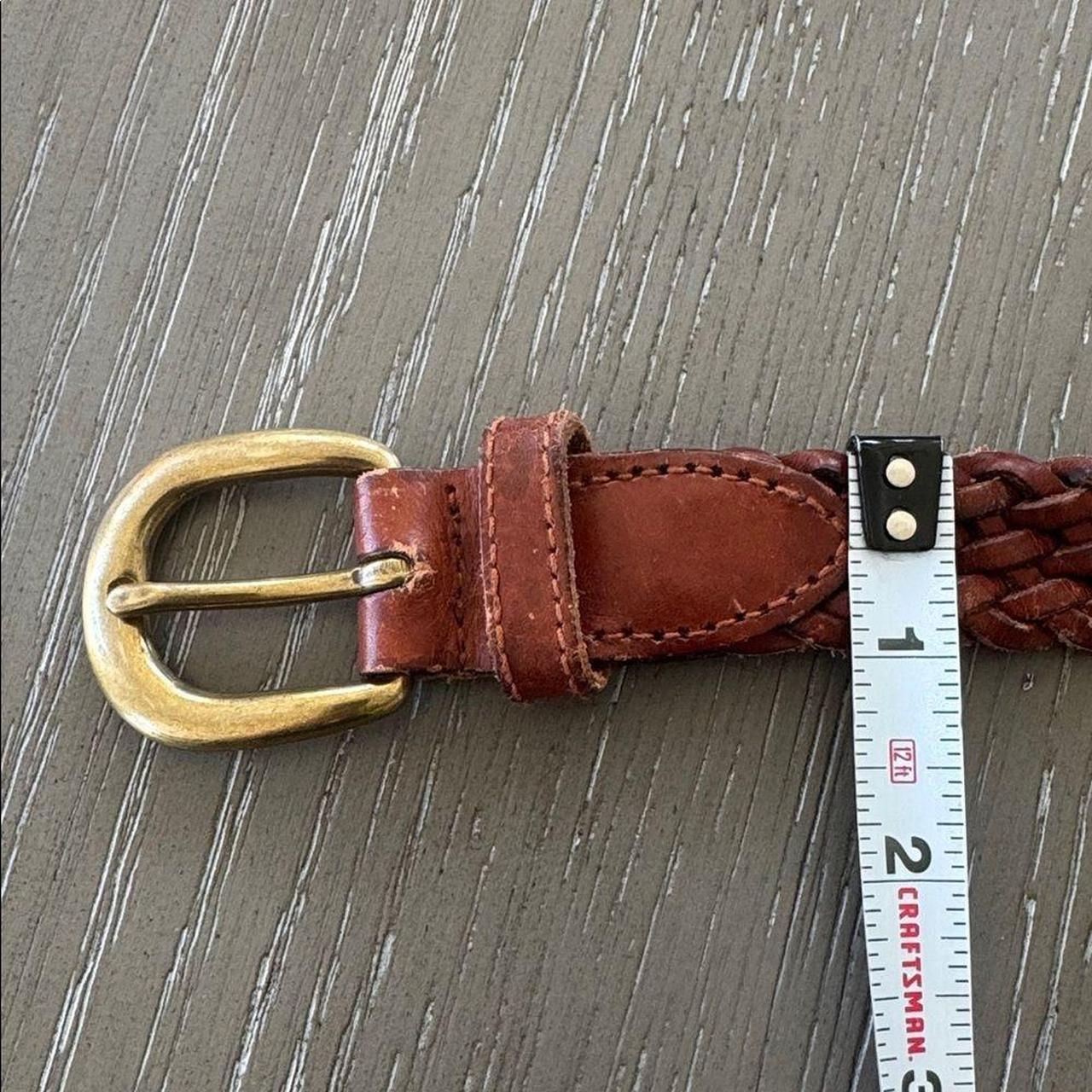 Fossil Women's Belt - Brown/Gold – Fossil Braided… - image 4