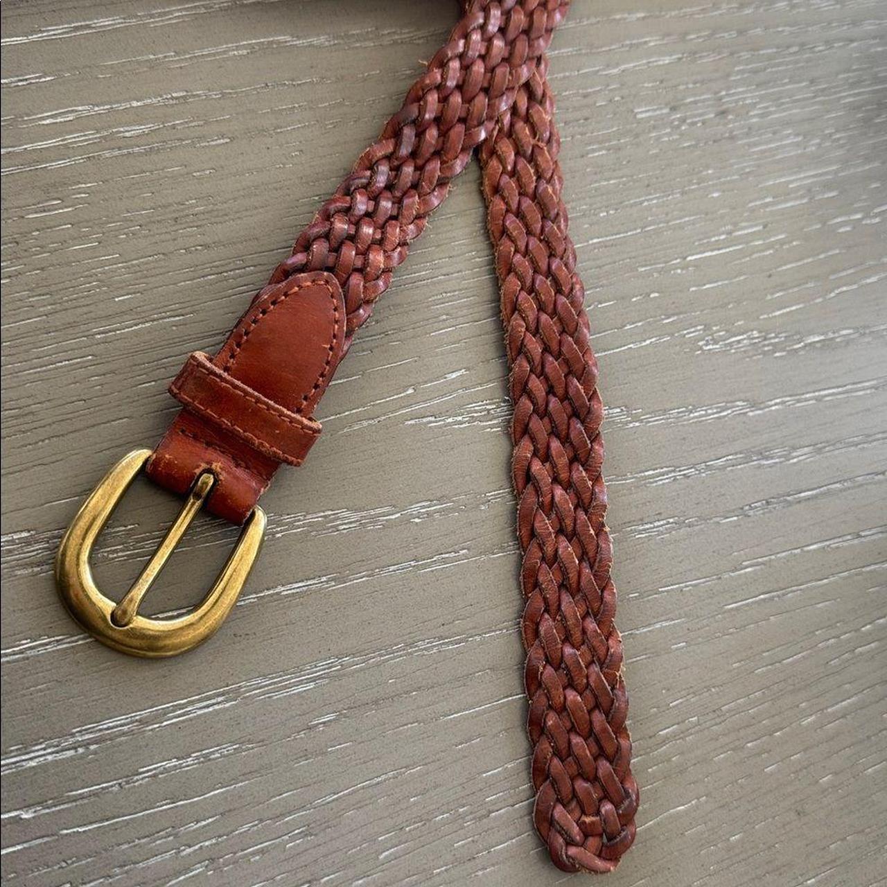 Fossil Women's Belt - Brown/Gold – Fossil Braided… - image 2