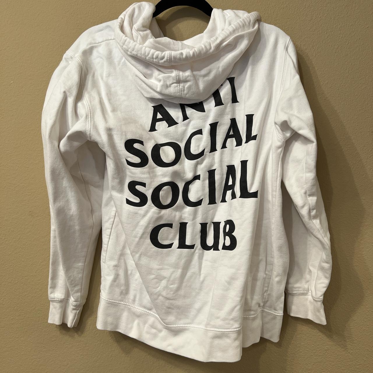 Anti social social club masochism zip up hoodie... - Depop