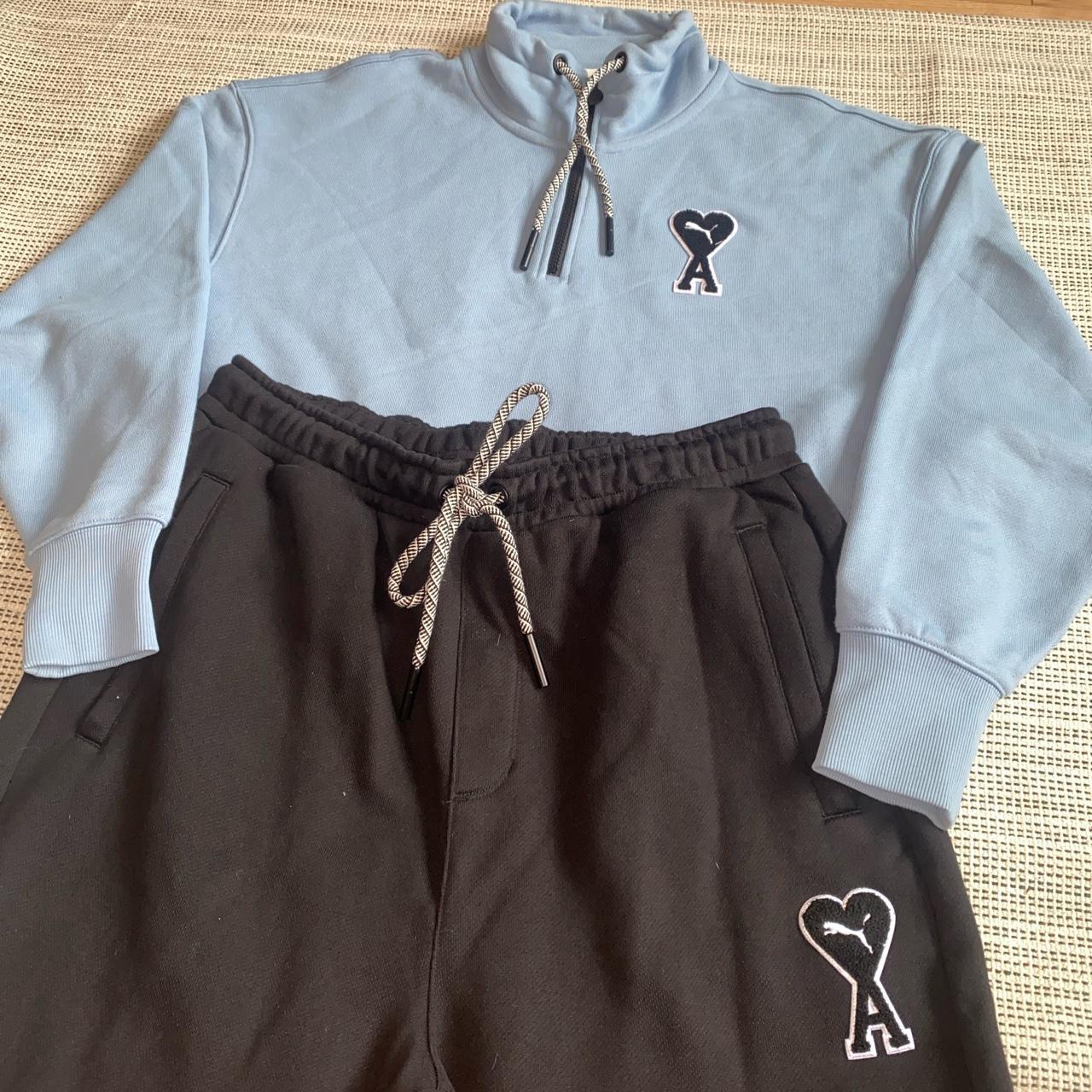 Mens Ami Paris x puma tracksuit Both items Size... - Depop