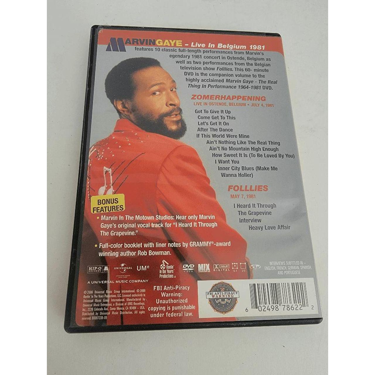 Universal Music Company Marvin Gaye Live In Belgium... - Depop