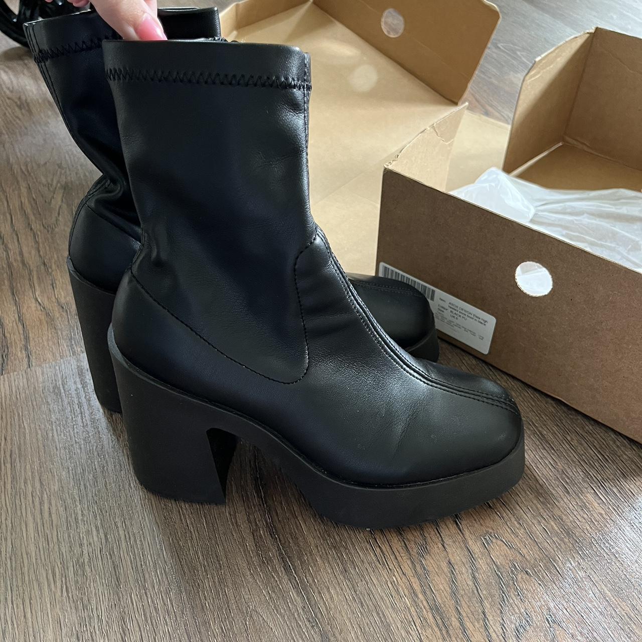asos womens black trainers