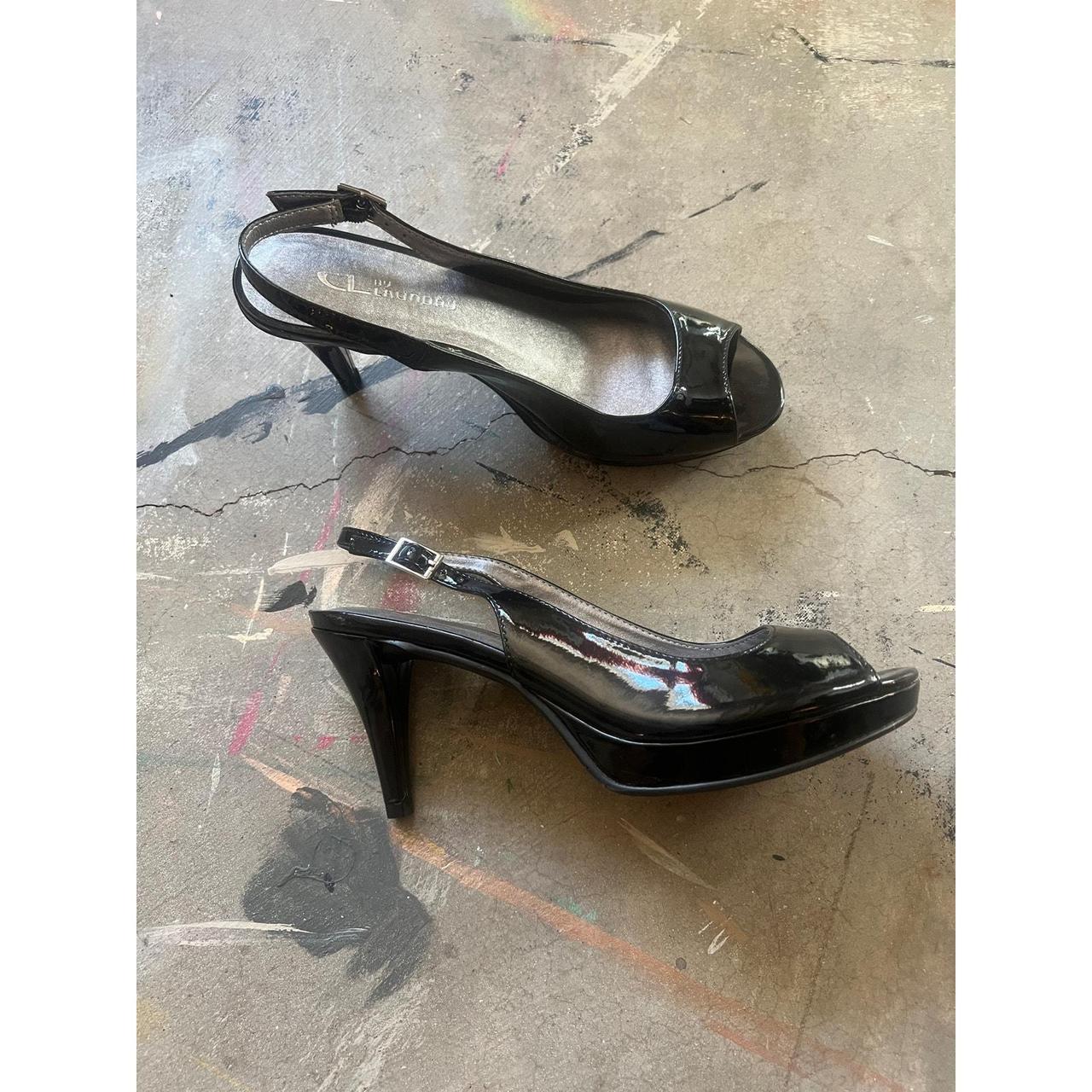 Chinese laundry peep toe patent leather Heels Depop