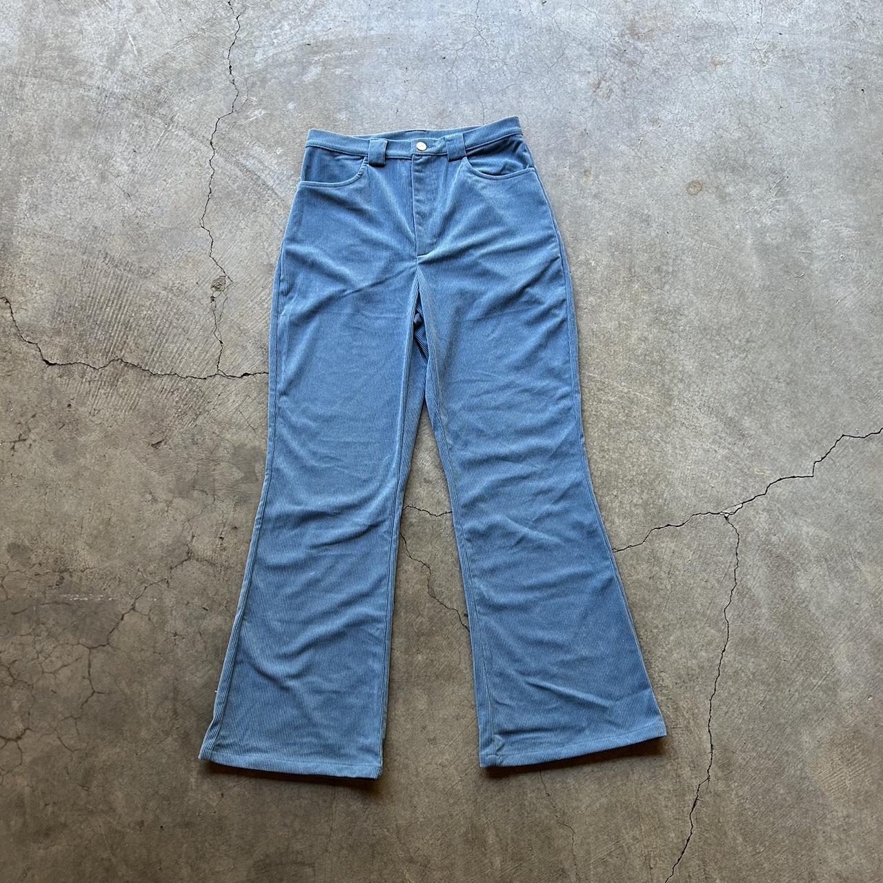 Blue Corduroy Cider Pants Length 28 Waist... Depop